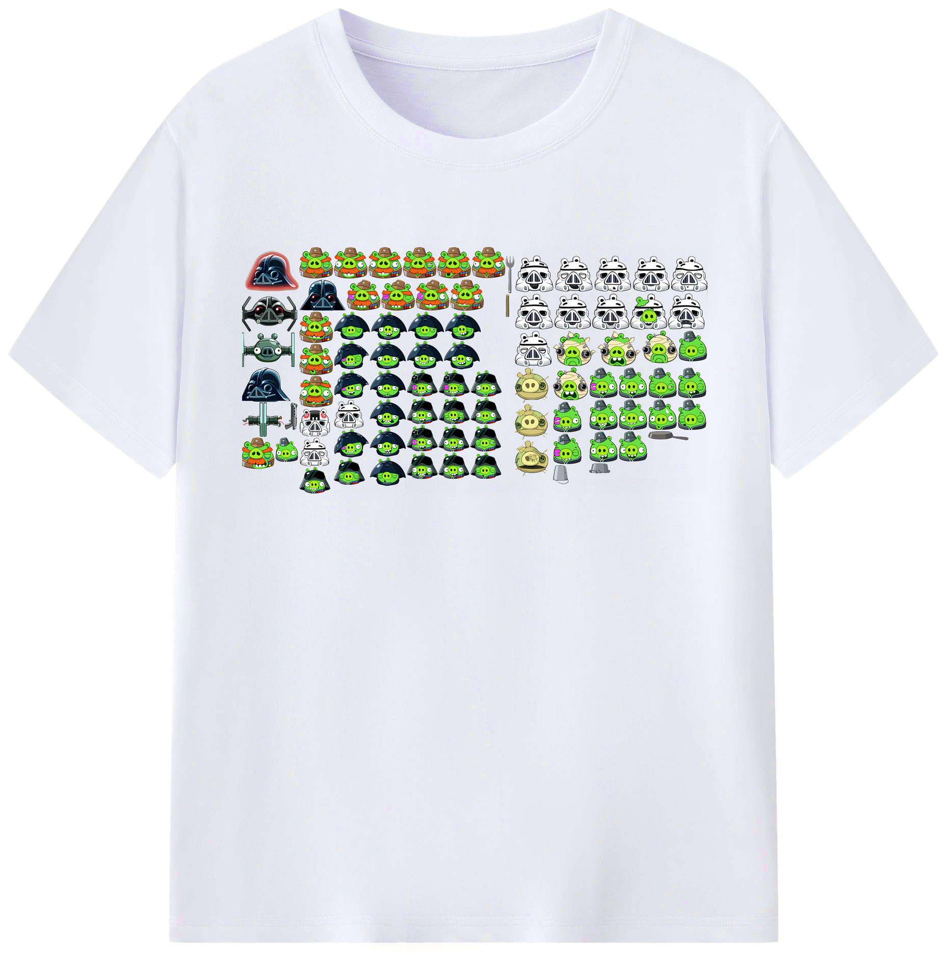 （画像用） Angry Birds アングリーバード レディースカジュアルプリントTシャツ（綿100％）