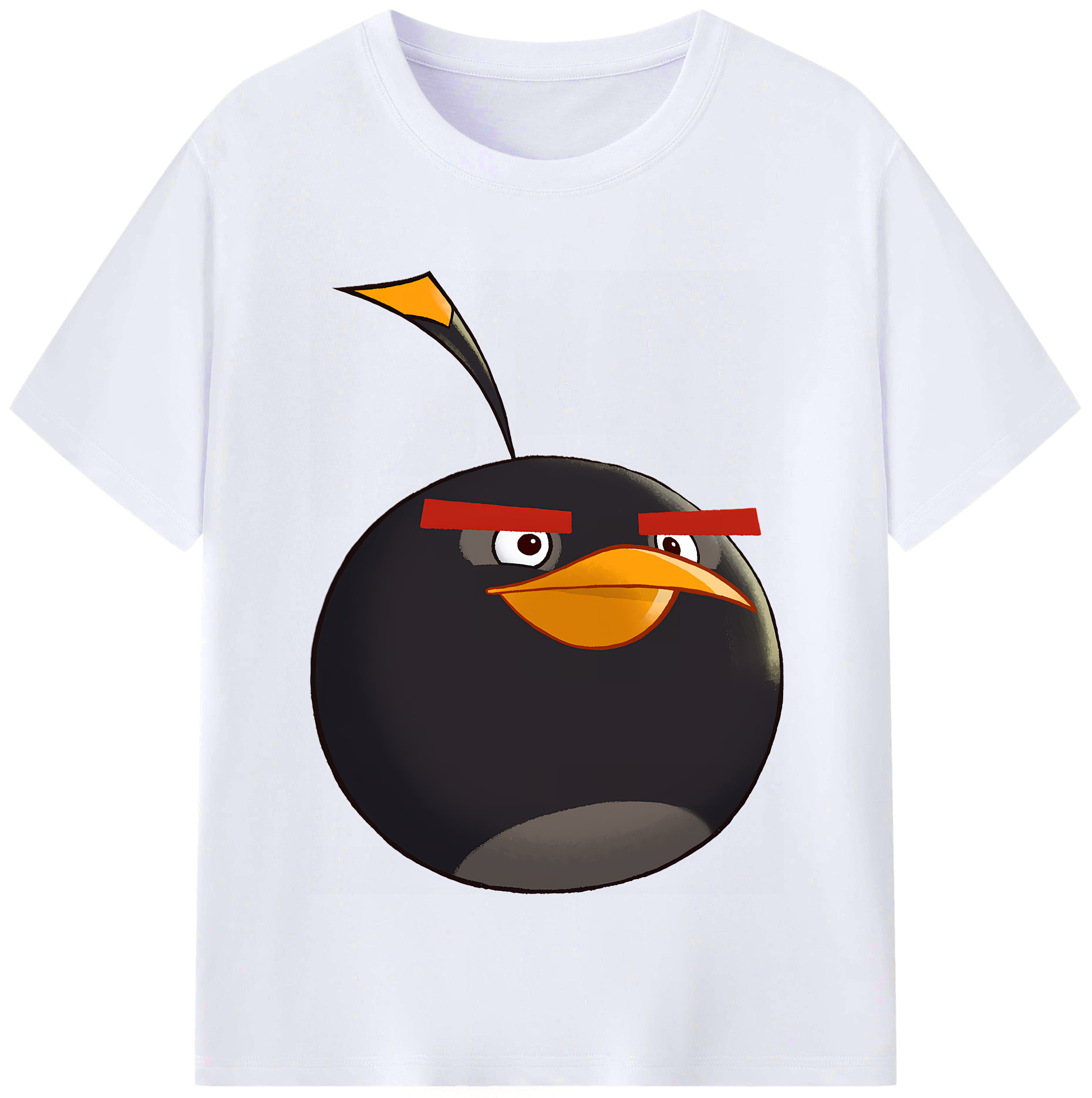（画像用） Angry Birds アングリーバード レディースカジュアルプリントTシャツ（綿100％）