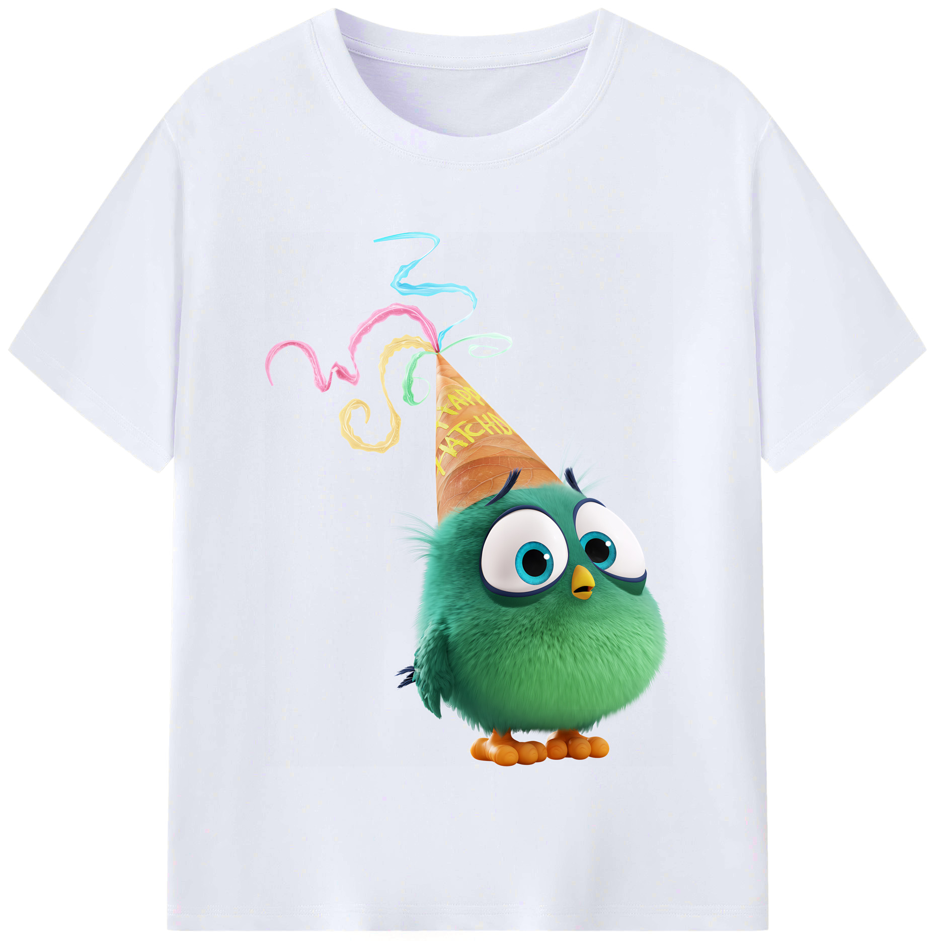 （画像用） Angry Birds アングリーバード レディースカジュアルプリントTシャツ（綿100％）