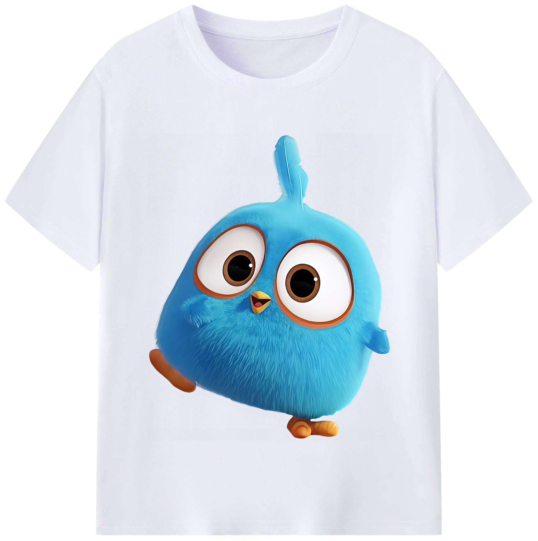 （画像用） Angry Birds アングリーバード レディースカジュアルプリントTシャツ（綿100％）