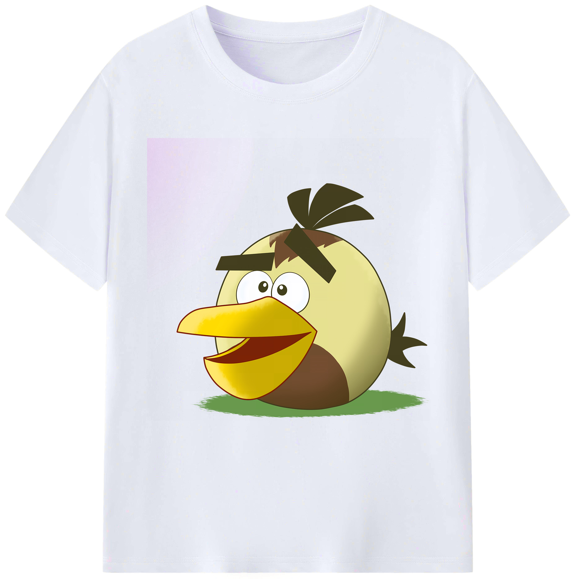 （画像用） Angry Birds アングリーバード レディースカジュアルプリントTシャツ（綿100％）