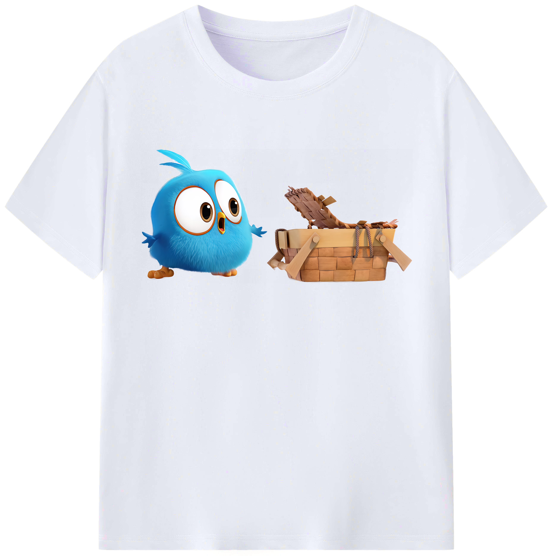 （画像用） Angry Birds アングリーバード レディースカジュアルプリントTシャツ（綿100％）