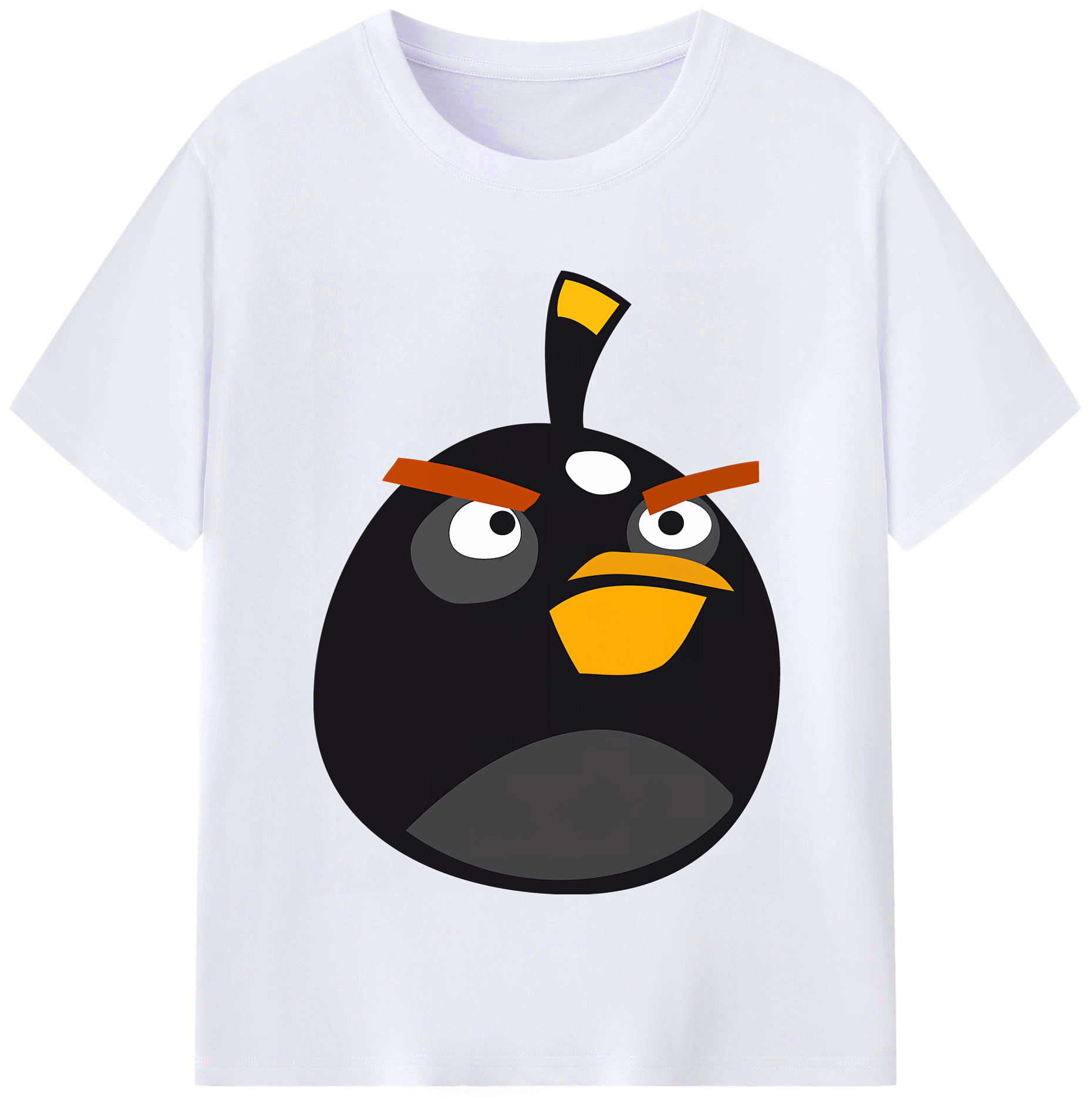 （画像用） Angry Birds アングリーバード レディースカジュアルプリントTシャツ（綿100％）