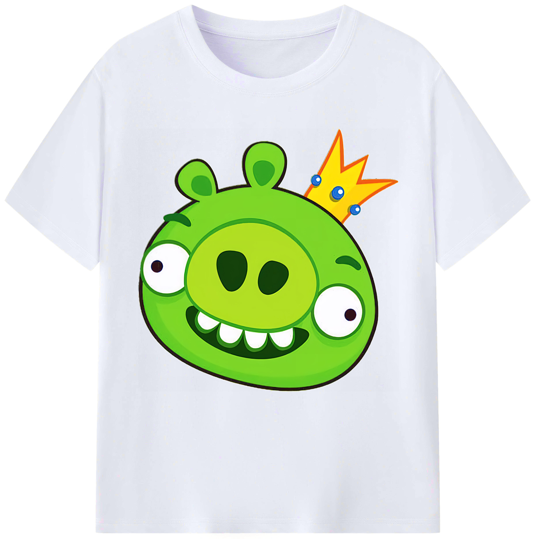 （画像用） Angry Birds アングリーバード レディースカジュアルプリントTシャツ（綿100％）