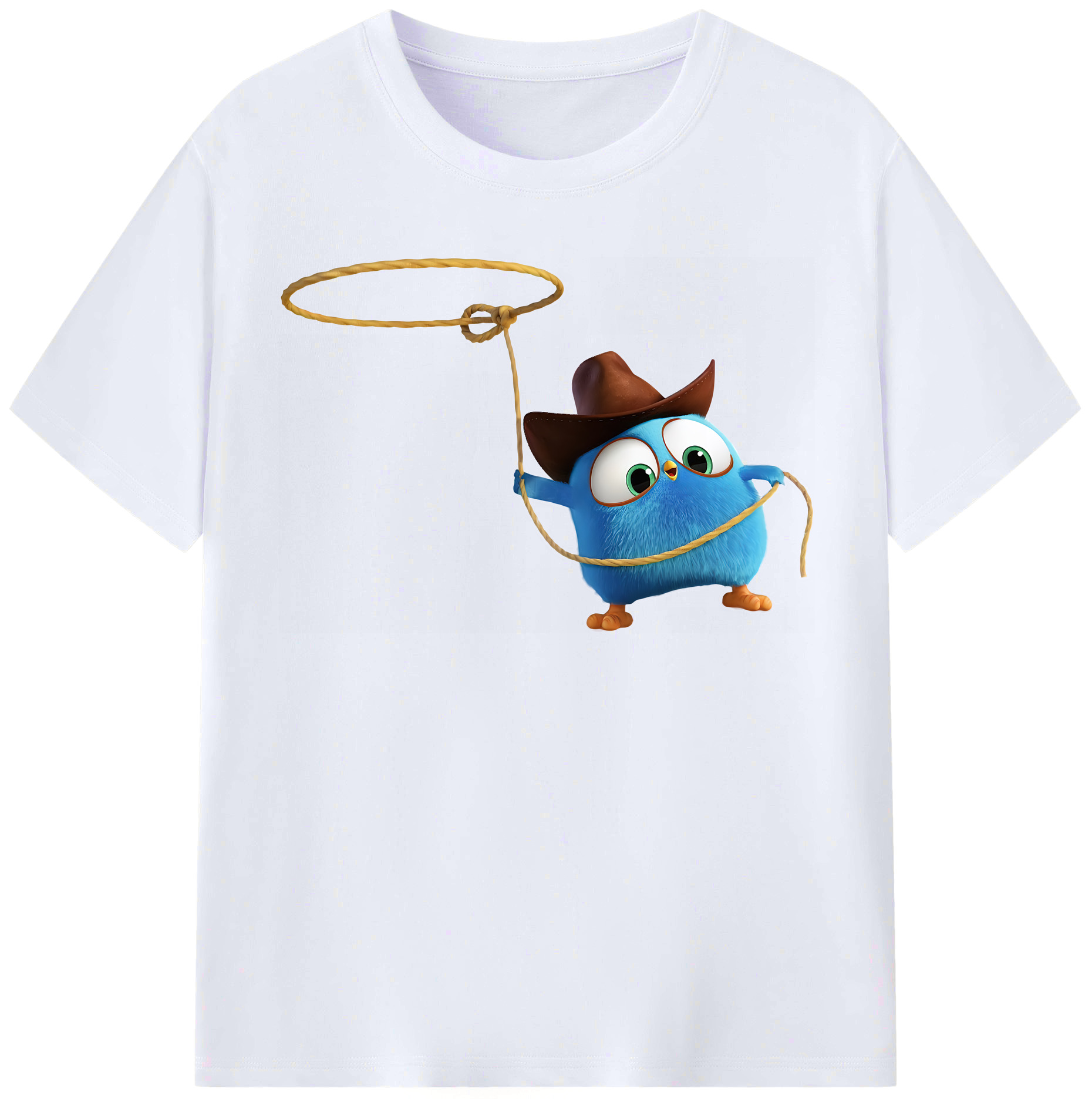 （画像用） Angry Birds アングリーバード レディースカジュアルプリントTシャツ（綿100％）