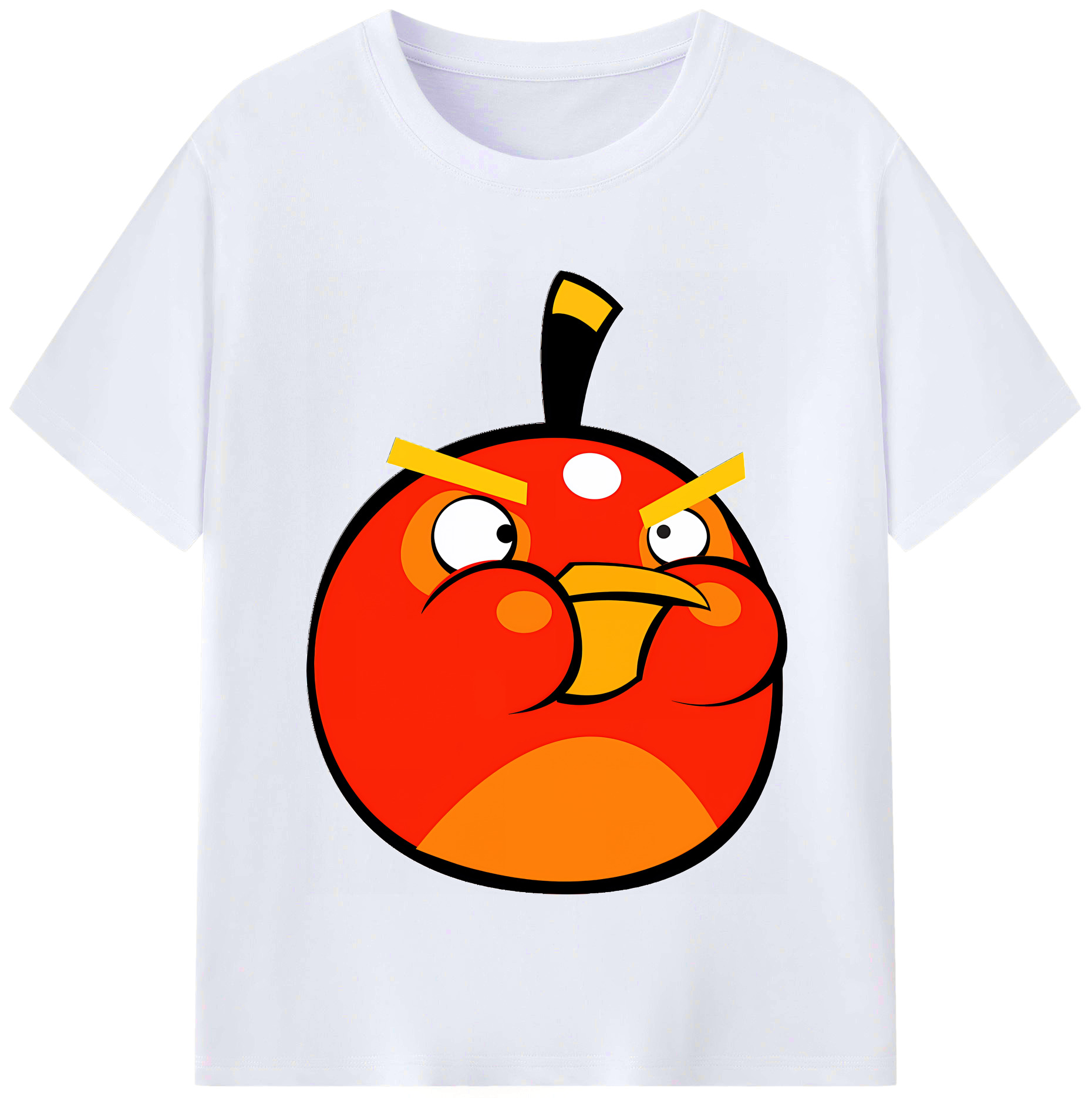 （画像用） Angry Birds アングリーバード レディースカジュアルプリントTシャツ（綿100％）