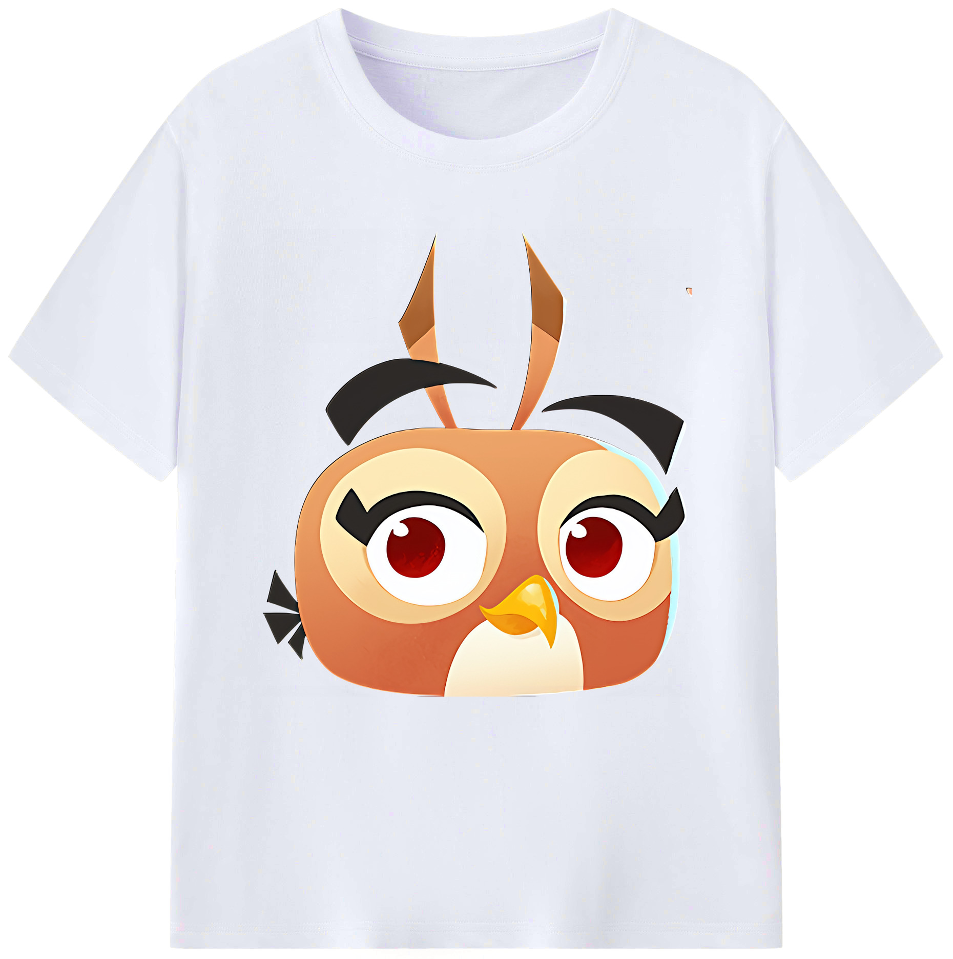 （画像用） Angry Birds アングリーバード レディースカジュアルプリントTシャツ（綿100％）