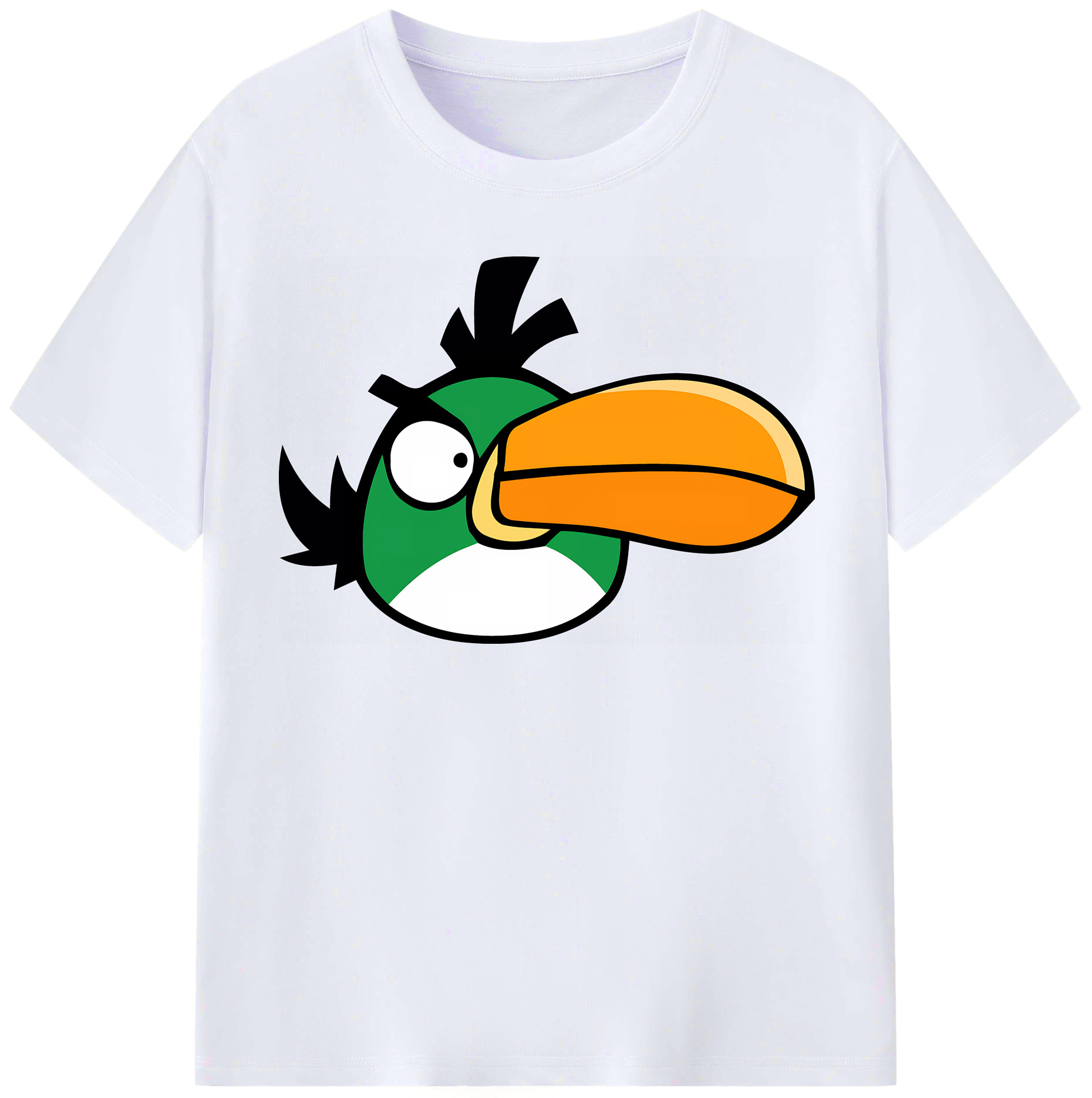 （画像用） Angry Birds アングリーバード レディースカジュアルプリントTシャツ（綿100％）