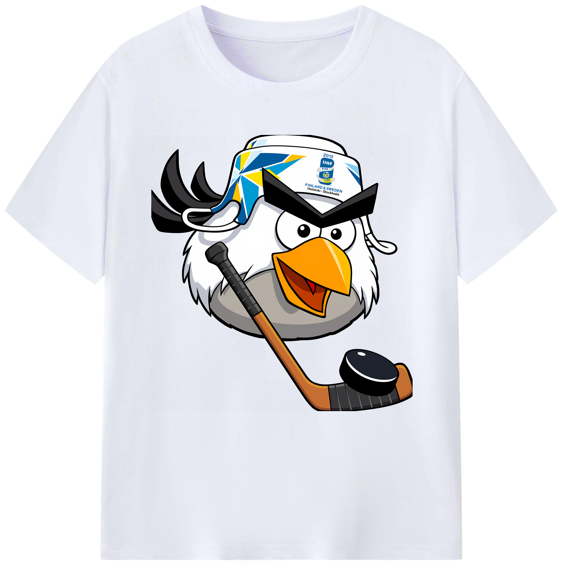 （画像用） Angry Birds アングリーバード レディースカジュアルプリントTシャツ（綿100％）
