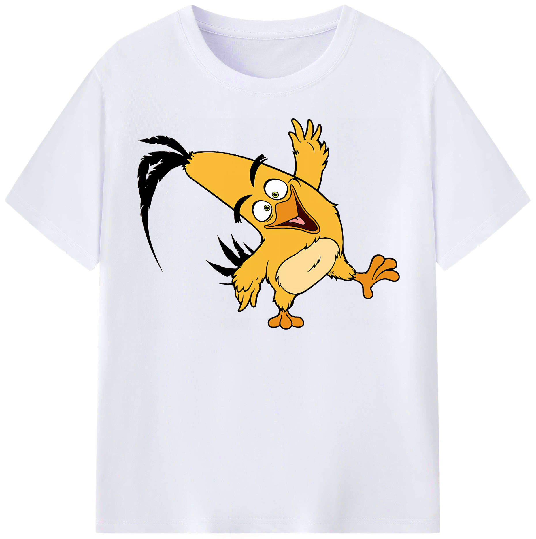（画像用） Angry Birds アングリーバード レディースカジュアルプリントTシャツ（綿100％）