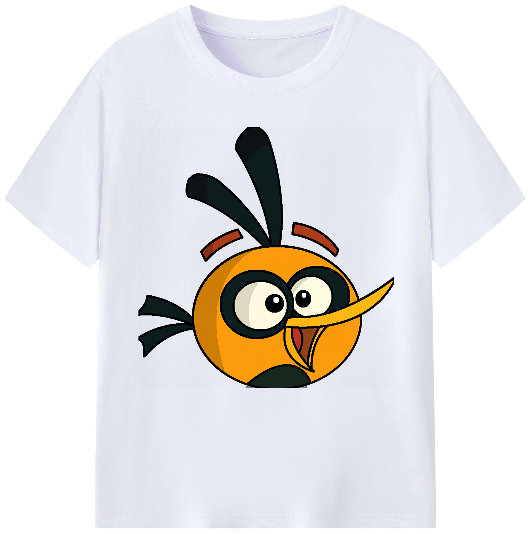 （画像用） Angry Birds アングリーバード レディースカジュアルプリントTシャツ（綿100％）