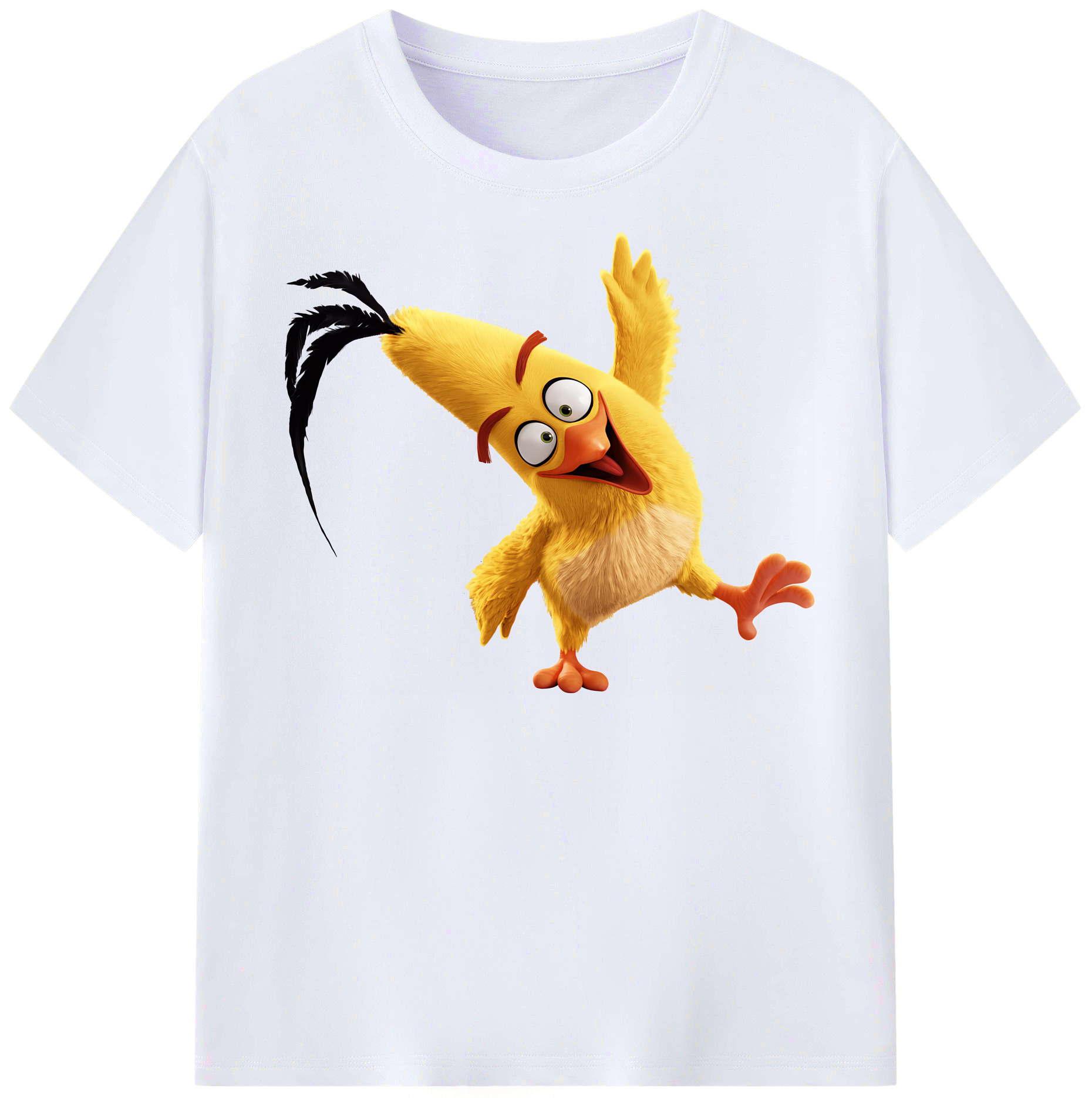（画像用） Angry Birds アングリーバード レディースカジュアルプリントTシャツ（綿100％）