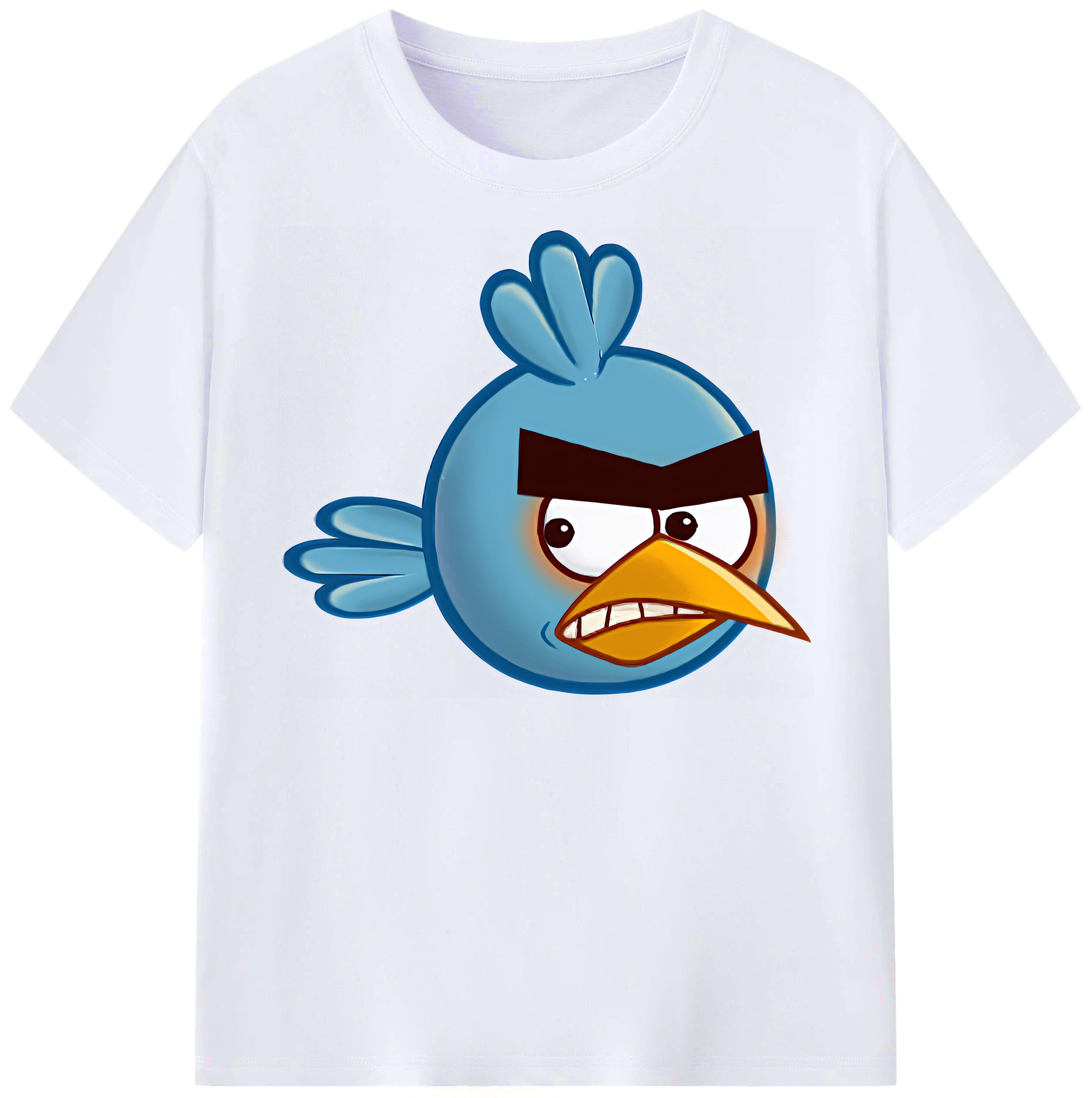 （画像用） Angry Birds アングリーバード レディースカジュアルプリントTシャツ（綿100％）