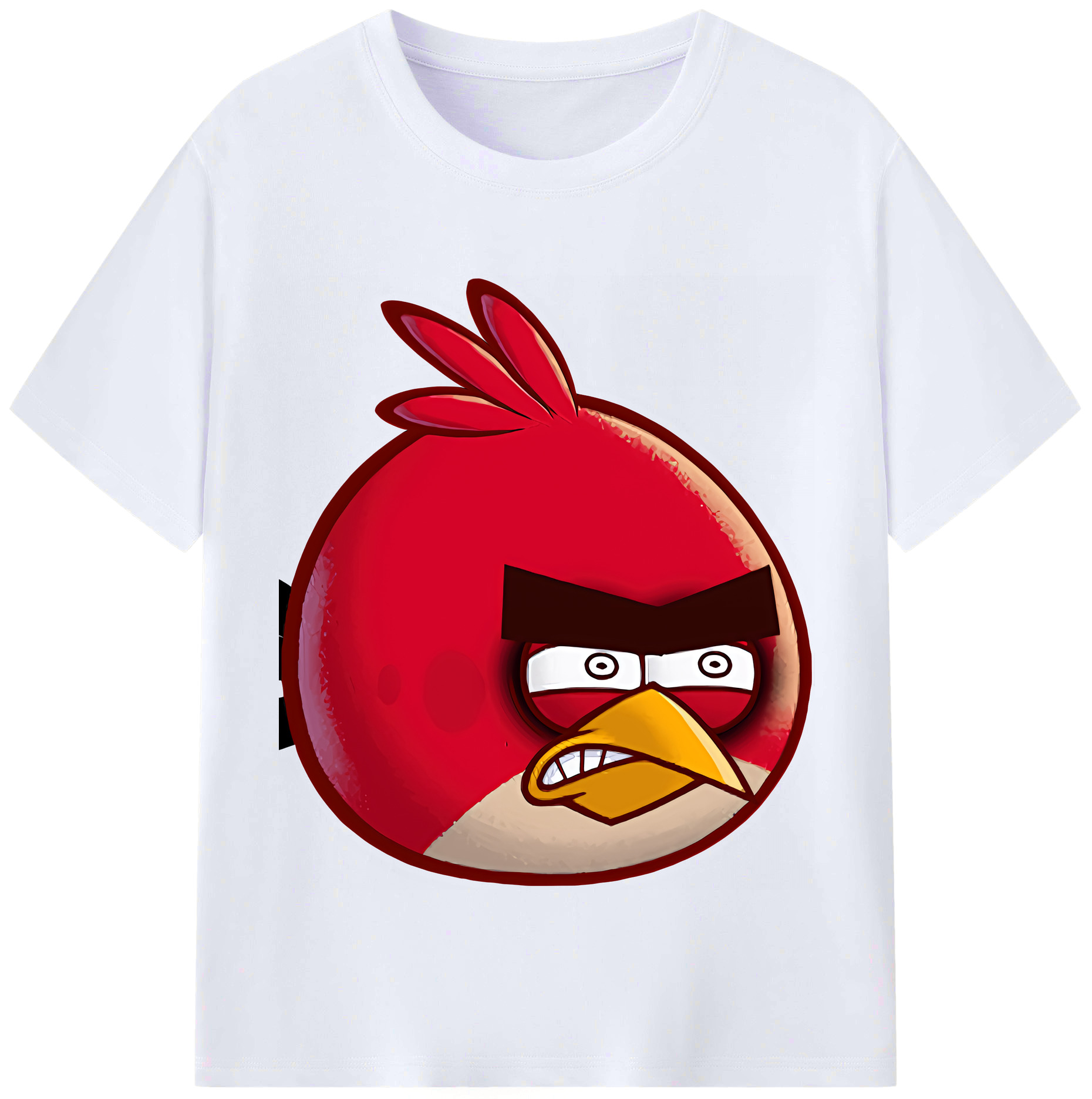 （画像用） Angry Birds アングリーバード レディースカジュアルプリントTシャツ（綿100％）