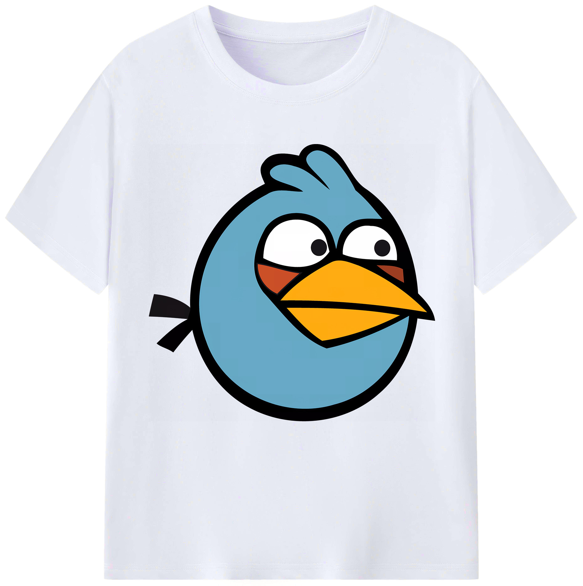 （画像用） Angry Birds アングリーバード レディースカジュアルプリントTシャツ（綿100％）