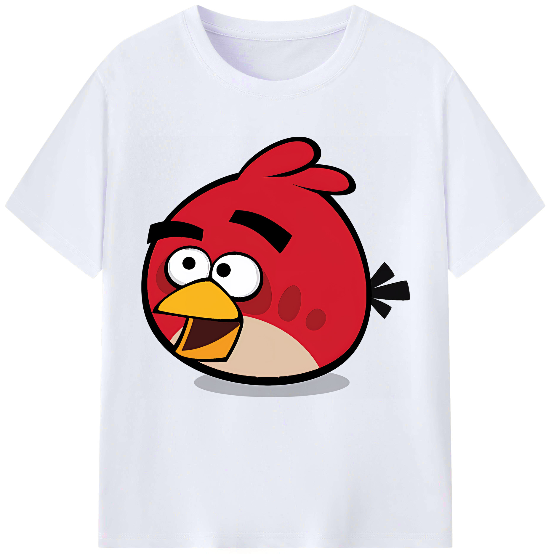 （画像用） Angry Birds アングリーバード レディースカジュアルプリントTシャツ（綿100％）