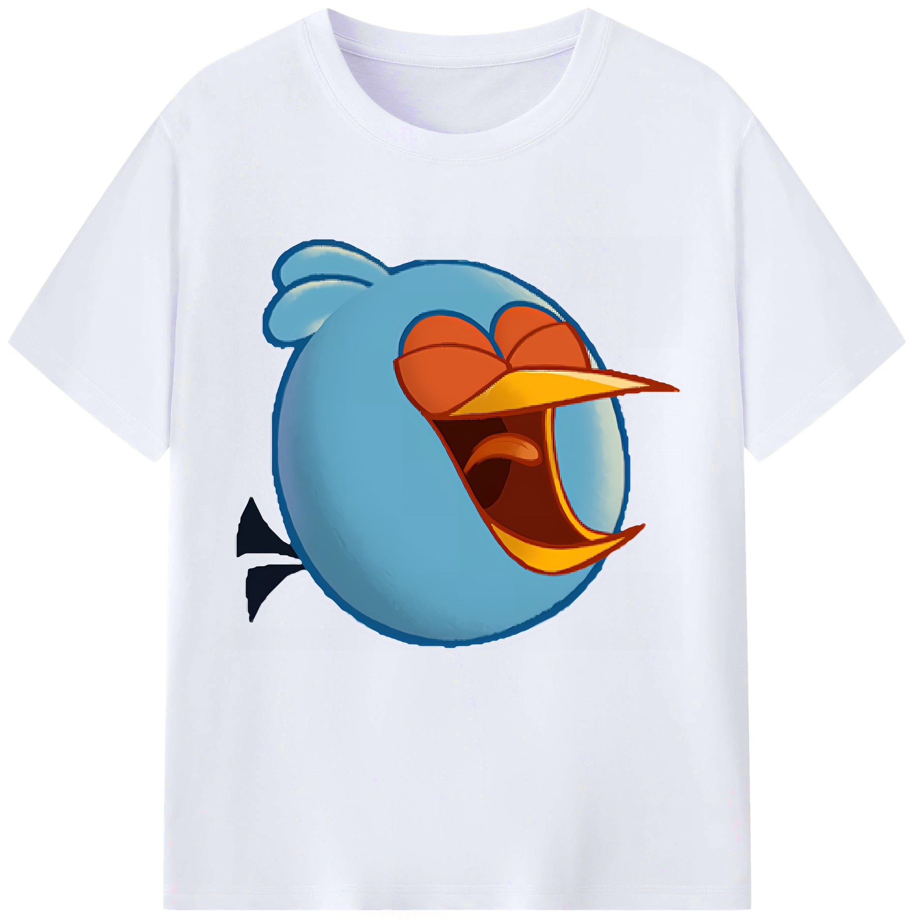 （画像用） Angry Birds アングリーバード レディースカジュアルプリントTシャツ（綿100％）