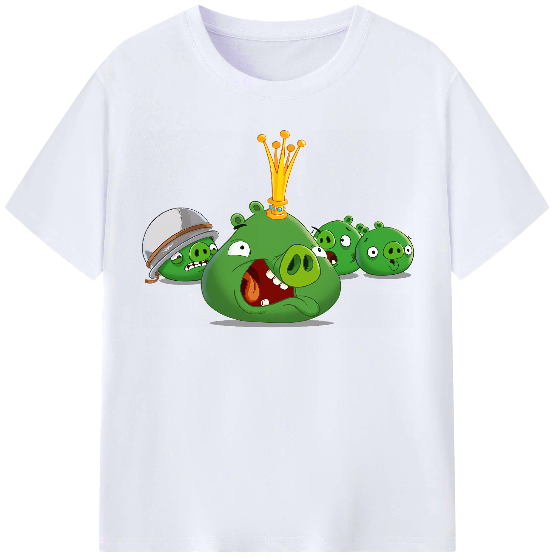 （画像用） Angry Birds アングリーバード レディースカジュアルプリントTシャツ（綿100％）