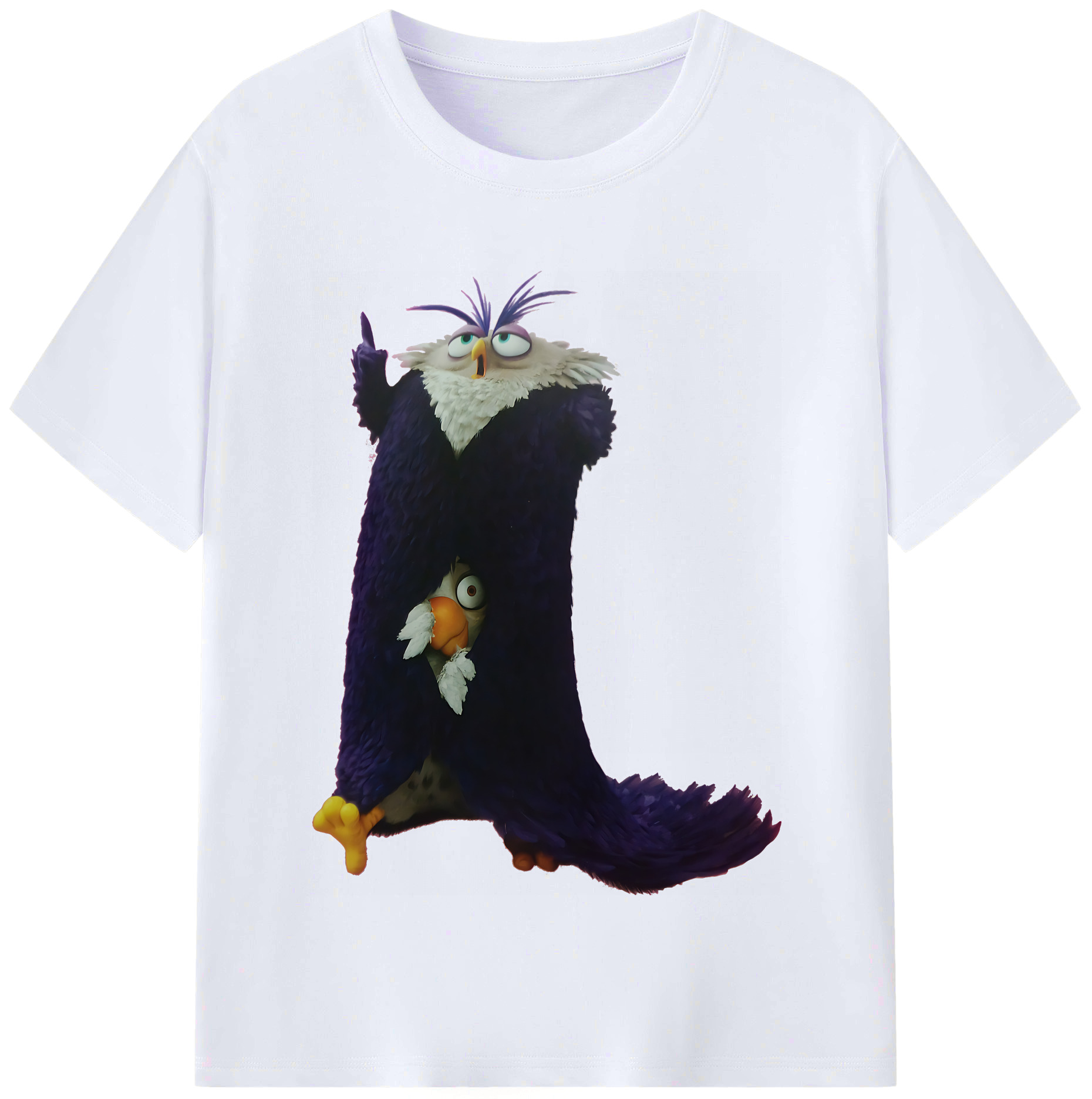 （画像用） Angry Birds アングリーバード レディースカジュアルプリントTシャツ（綿100％）