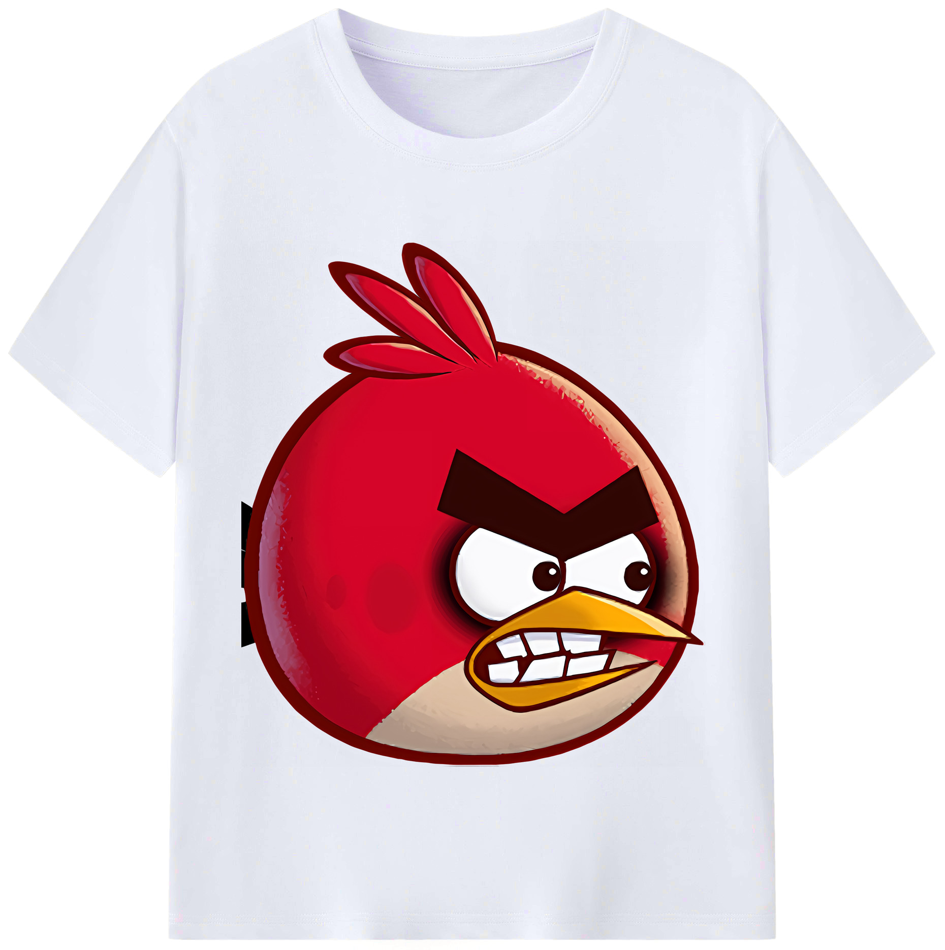 （画像用） Angry Birds アングリーバード レディースカジュアルプリントTシャツ（綿100％）