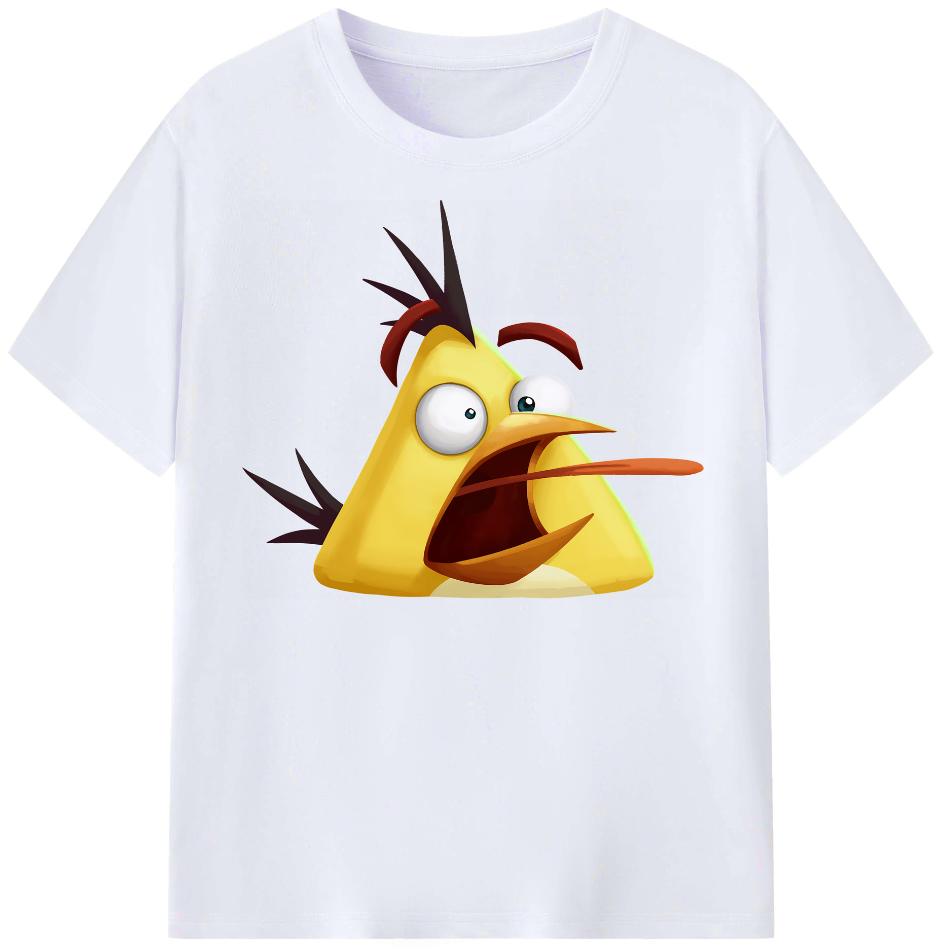 （画像用） Angry Birds アングリーバード レディースカジュアルプリントTシャツ（綿100％）