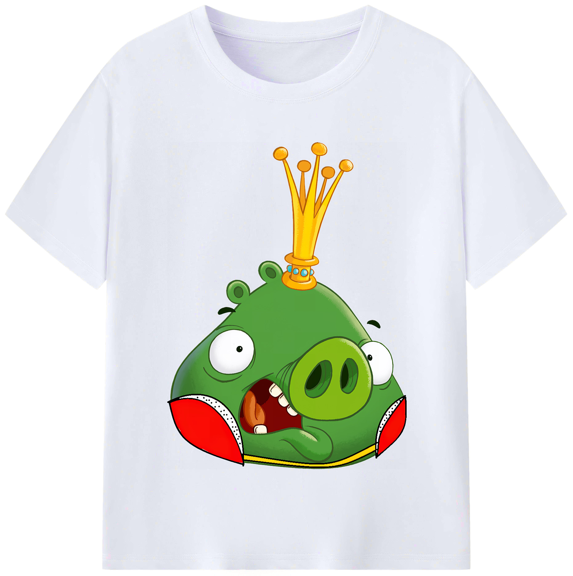 （画像用） Angry Birds アングリーバード レディースカジュアルプリントTシャツ（綿100％）