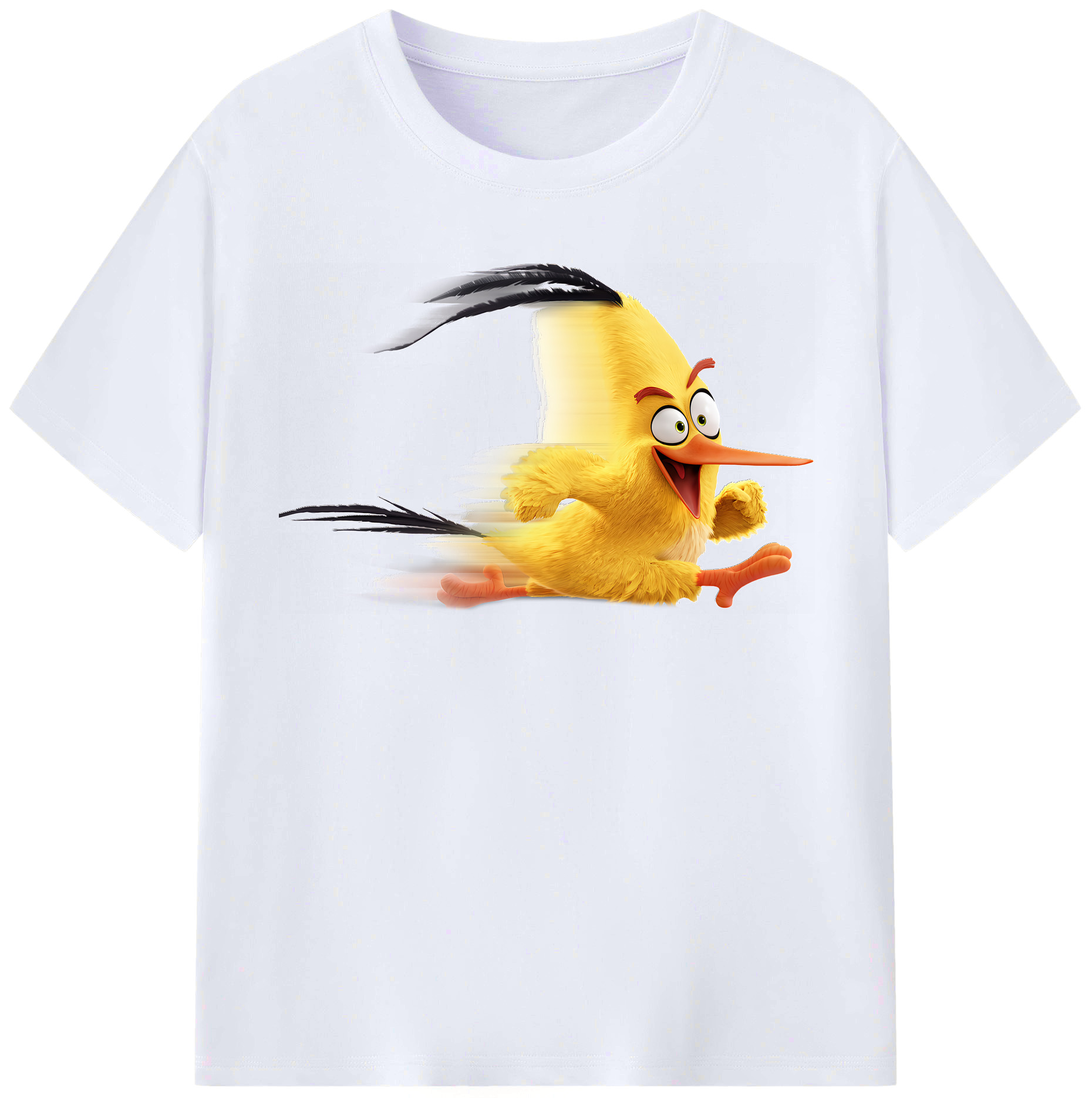 （画像用） Angry Birds アングリーバード レディースカジュアルプリントTシャツ（綿100％）