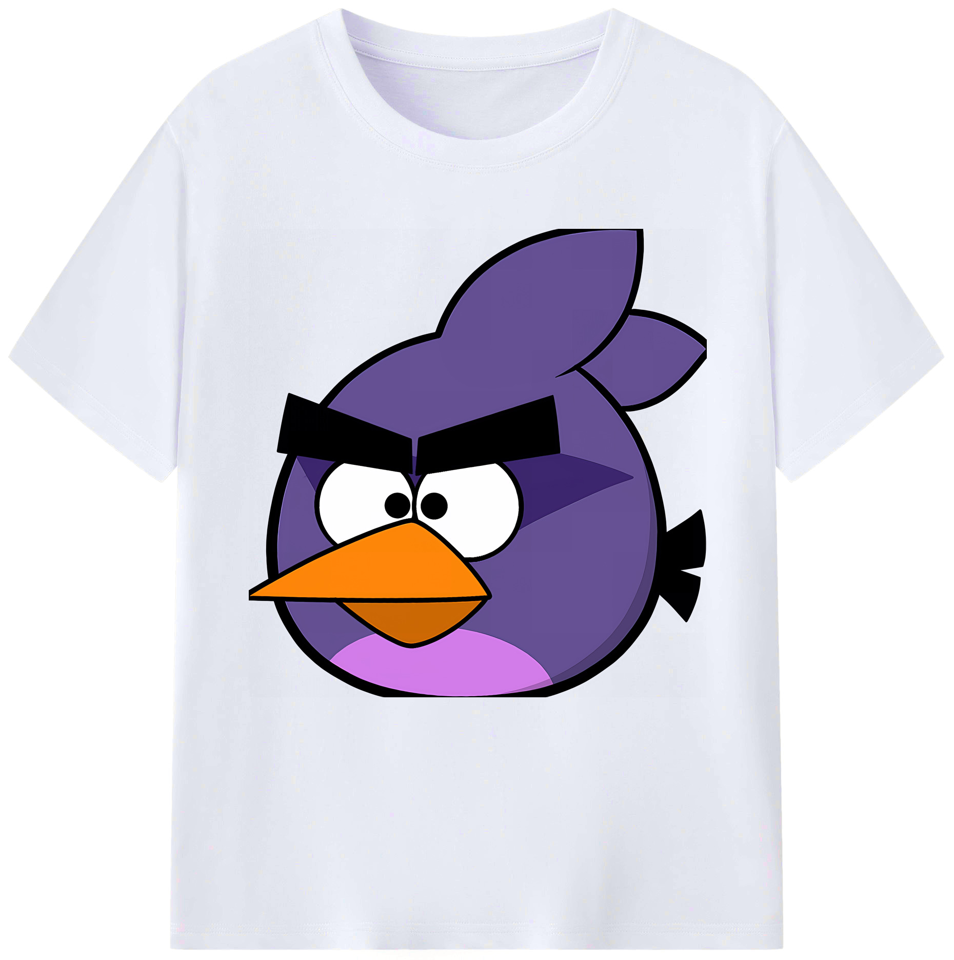 （画像用） Angry Birds アングリーバード レディースカジュアルプリントTシャツ（綿100％）