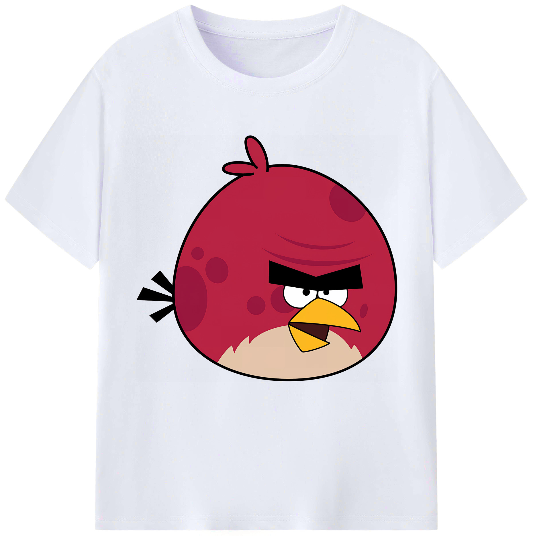 （画像用） Angry Birds アングリーバード レディースカジュアルプリントTシャツ（綿100％）