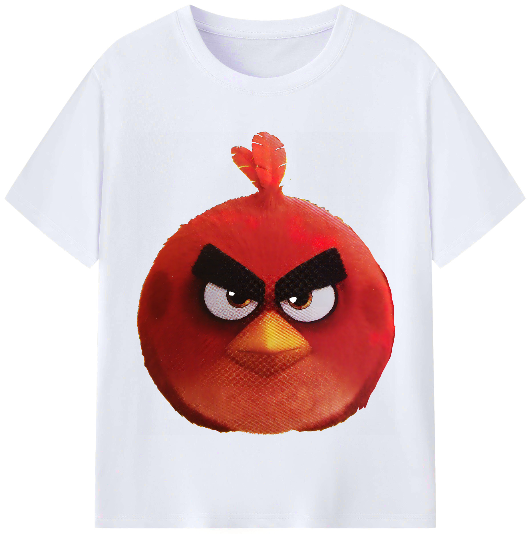 （画像用） Angry Birds アングリーバード レディースカジュアルプリントTシャツ（綿100％）