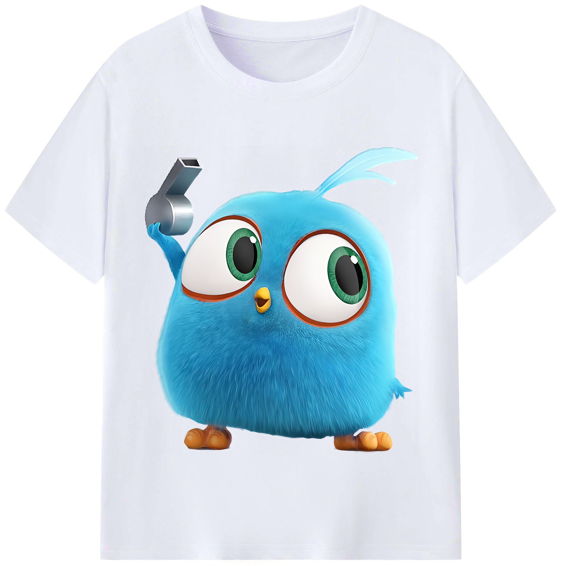 （画像用） Angry Birds アングリーバード レディースカジュアルプリントTシャツ（綿100％）