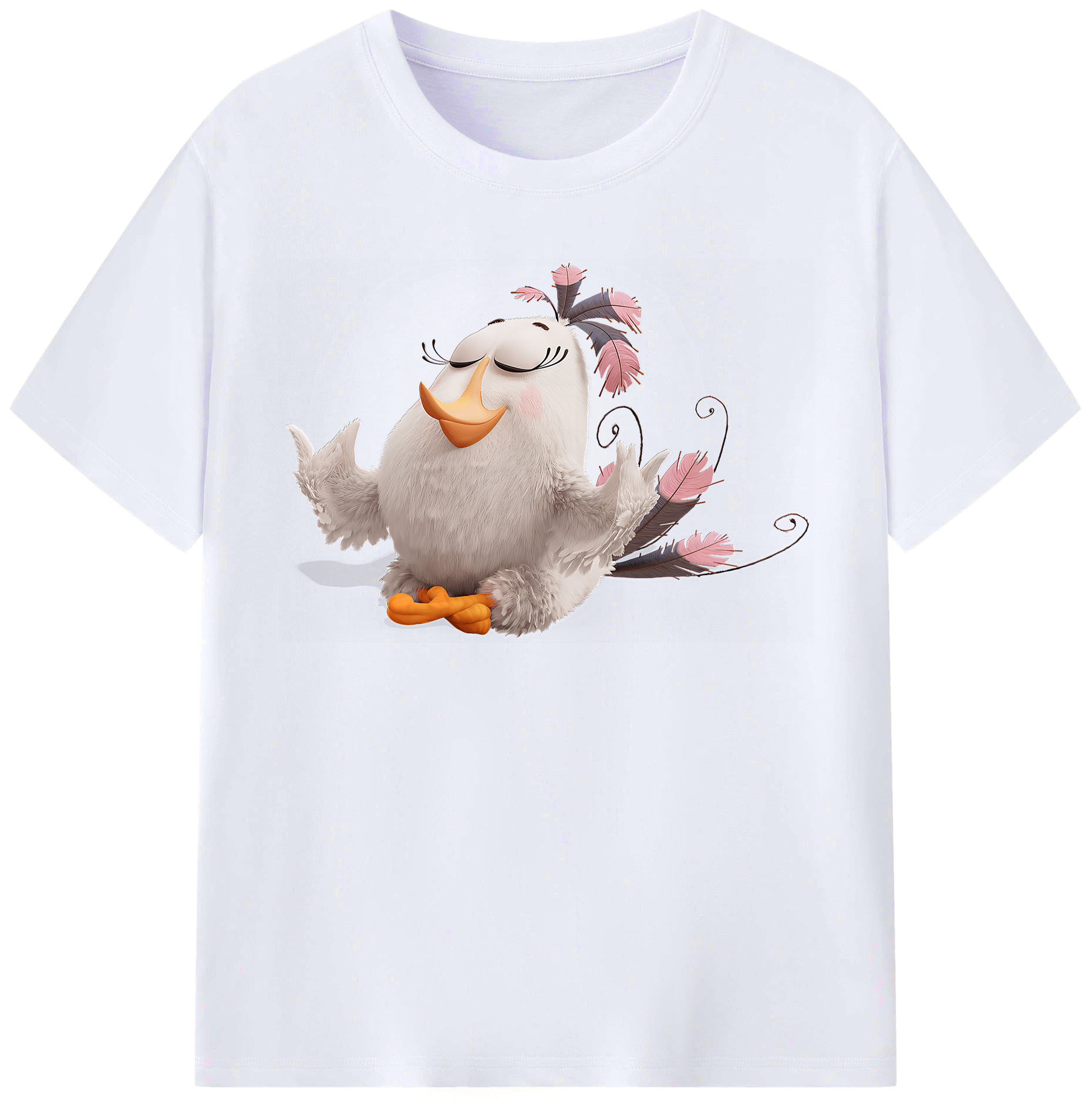 （画像用） Angry Birds アングリーバード レディースカジュアルプリントTシャツ（綿100％）