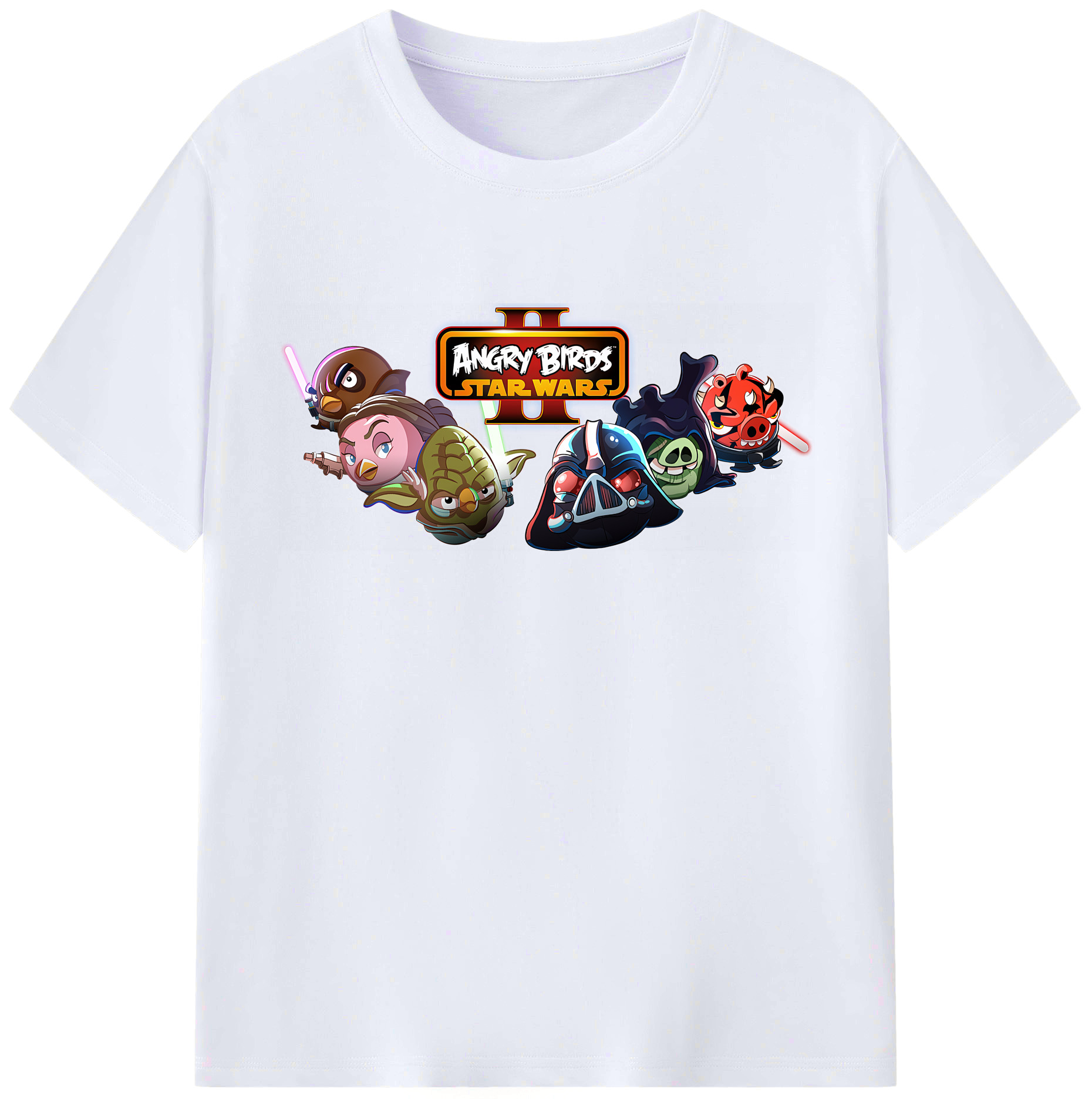 （画像用） Angry Birds アングリーバード レディースカジュアルプリントTシャツ（綿100％）