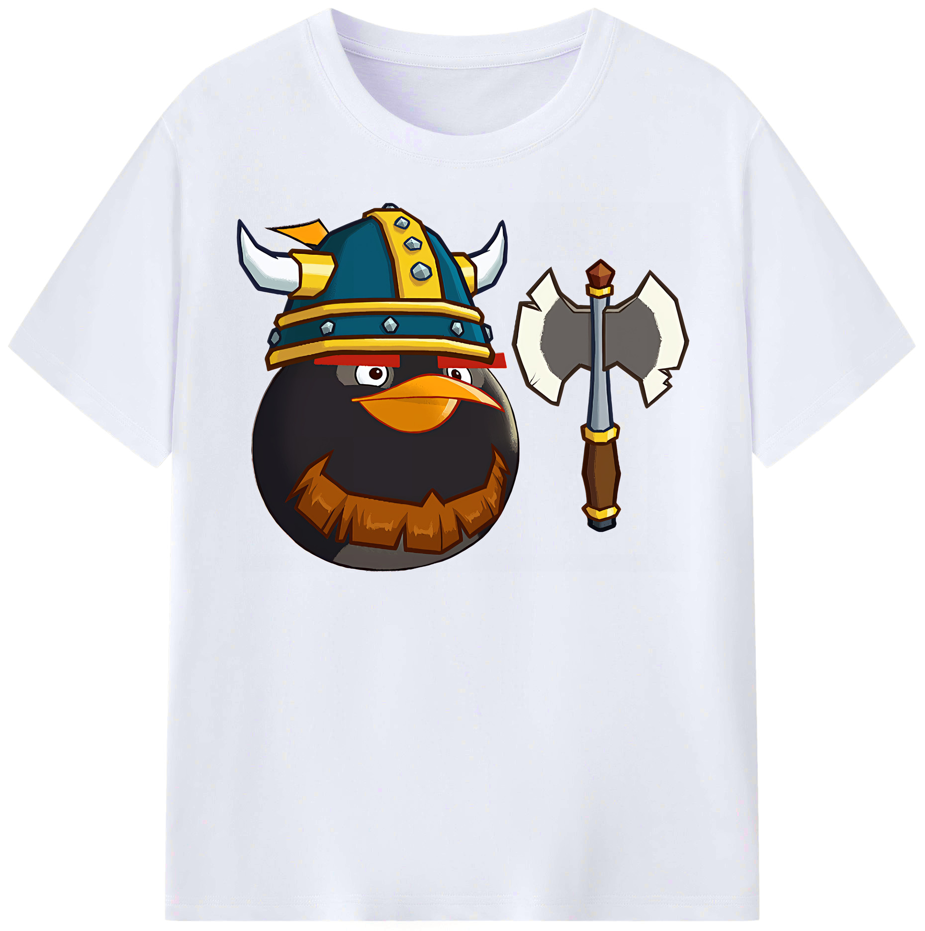 （画像用） Angry Birds アングリーバード レディースカジュアルプリントTシャツ（綿100％）