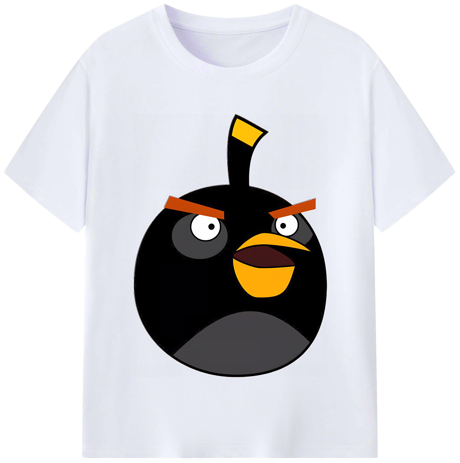 （画像用） Angry Birds アングリーバード レディースカジュアルプリントTシャツ（綿100％）