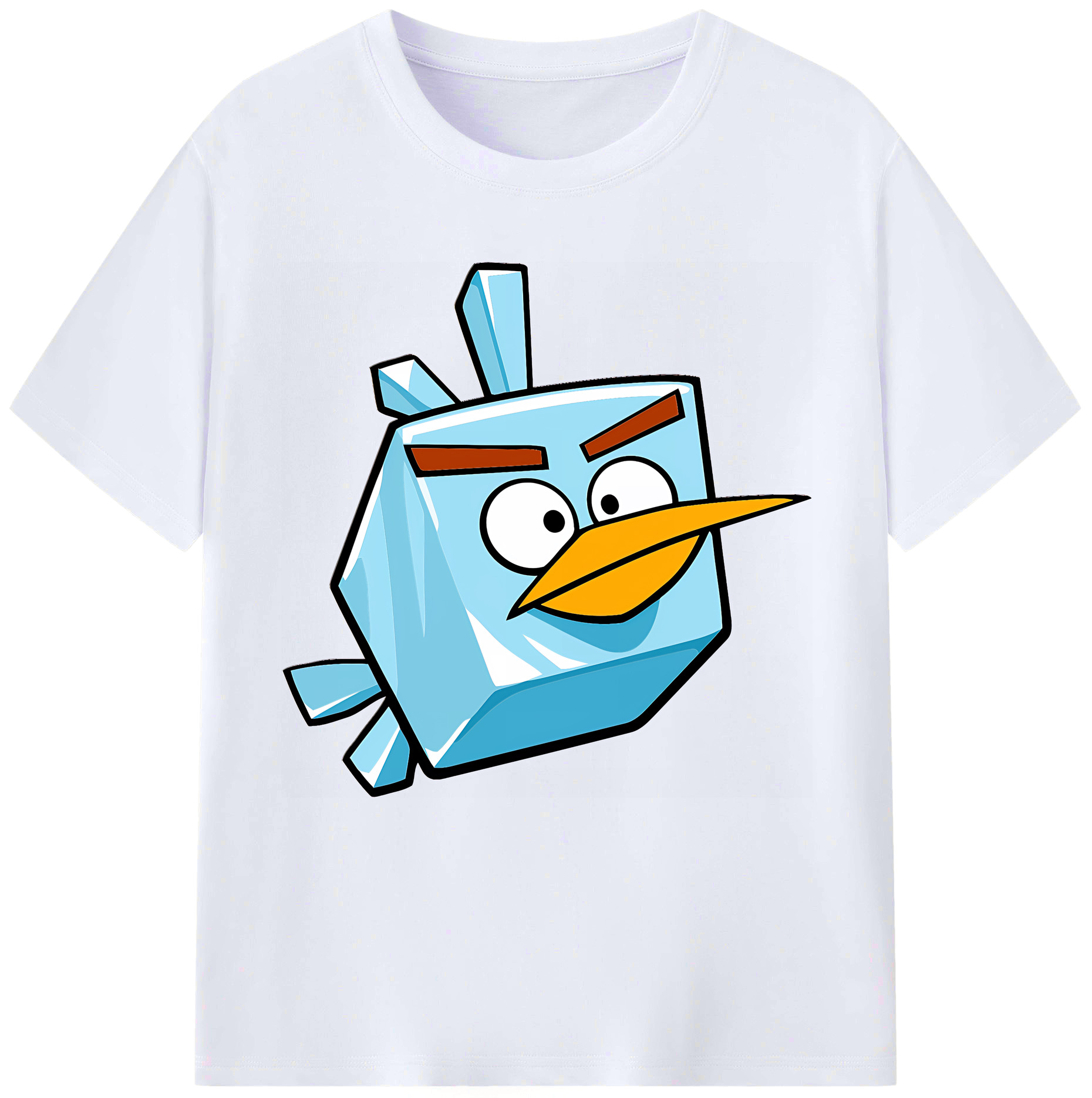 （画像用） Angry Birds アングリーバード レディースカジュアルプリントTシャツ（綿100％）