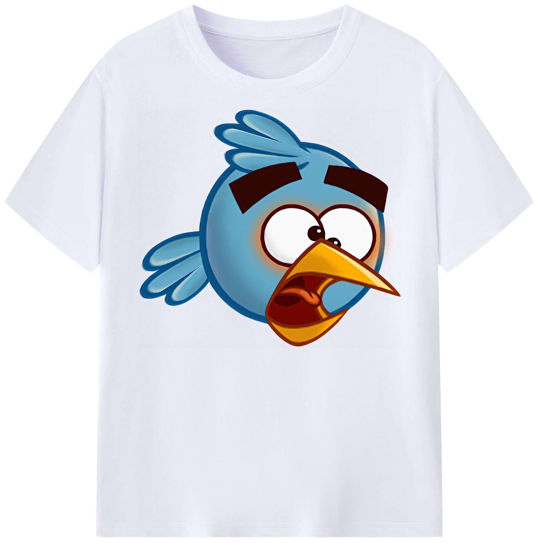 （画像用） Angry Birds アングリーバード レディースカジュアルプリントTシャツ（綿100％）