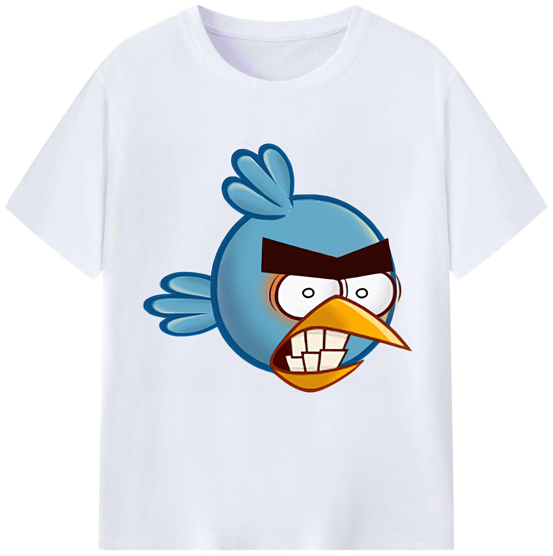 （画像用） Angry Birds アングリーバード レディースカジュアルプリントTシャツ（綿100％）
