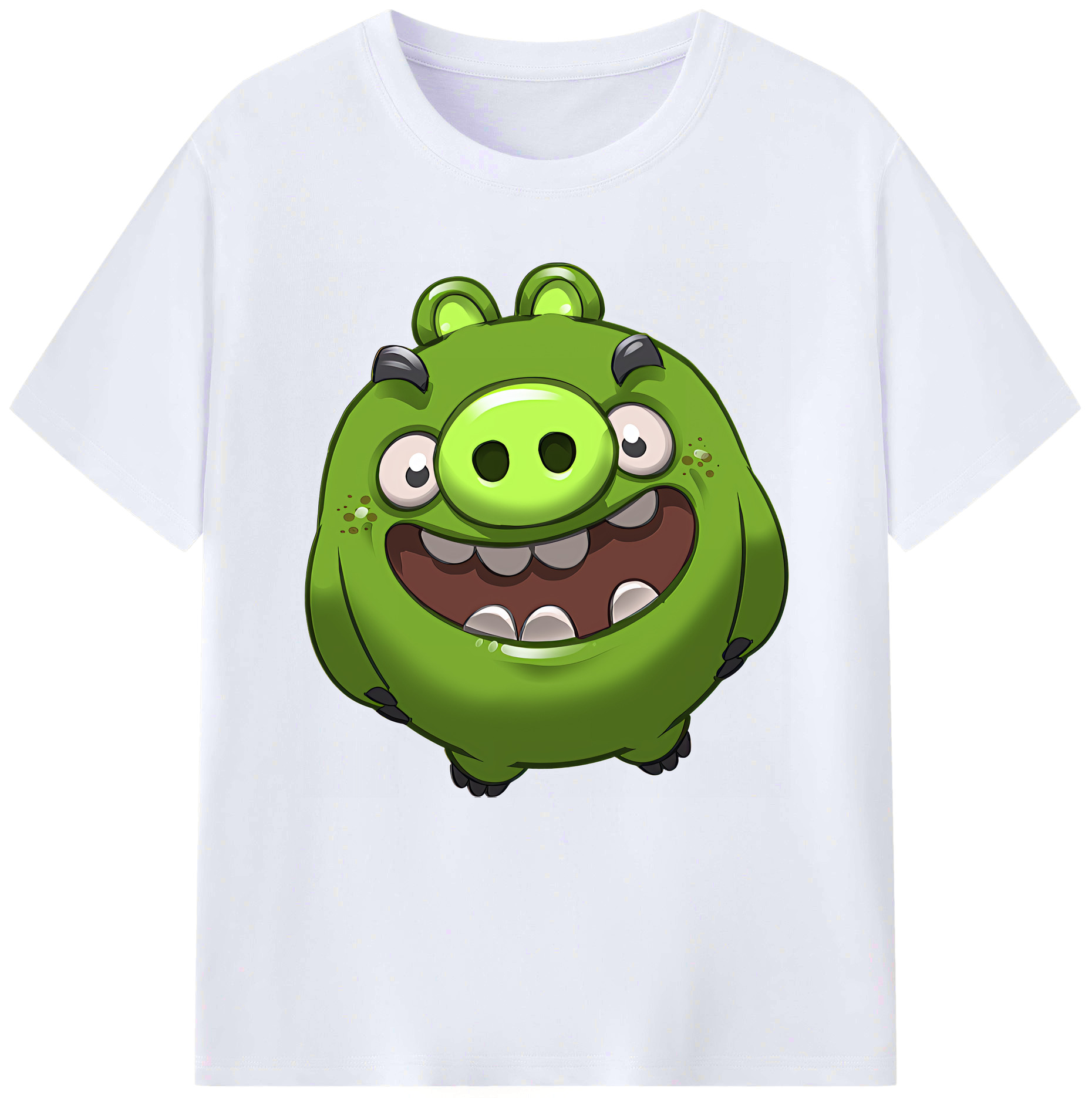 （画像用） Angry Birds アングリーバード レディースカジュアルプリントTシャツ（綿100％）