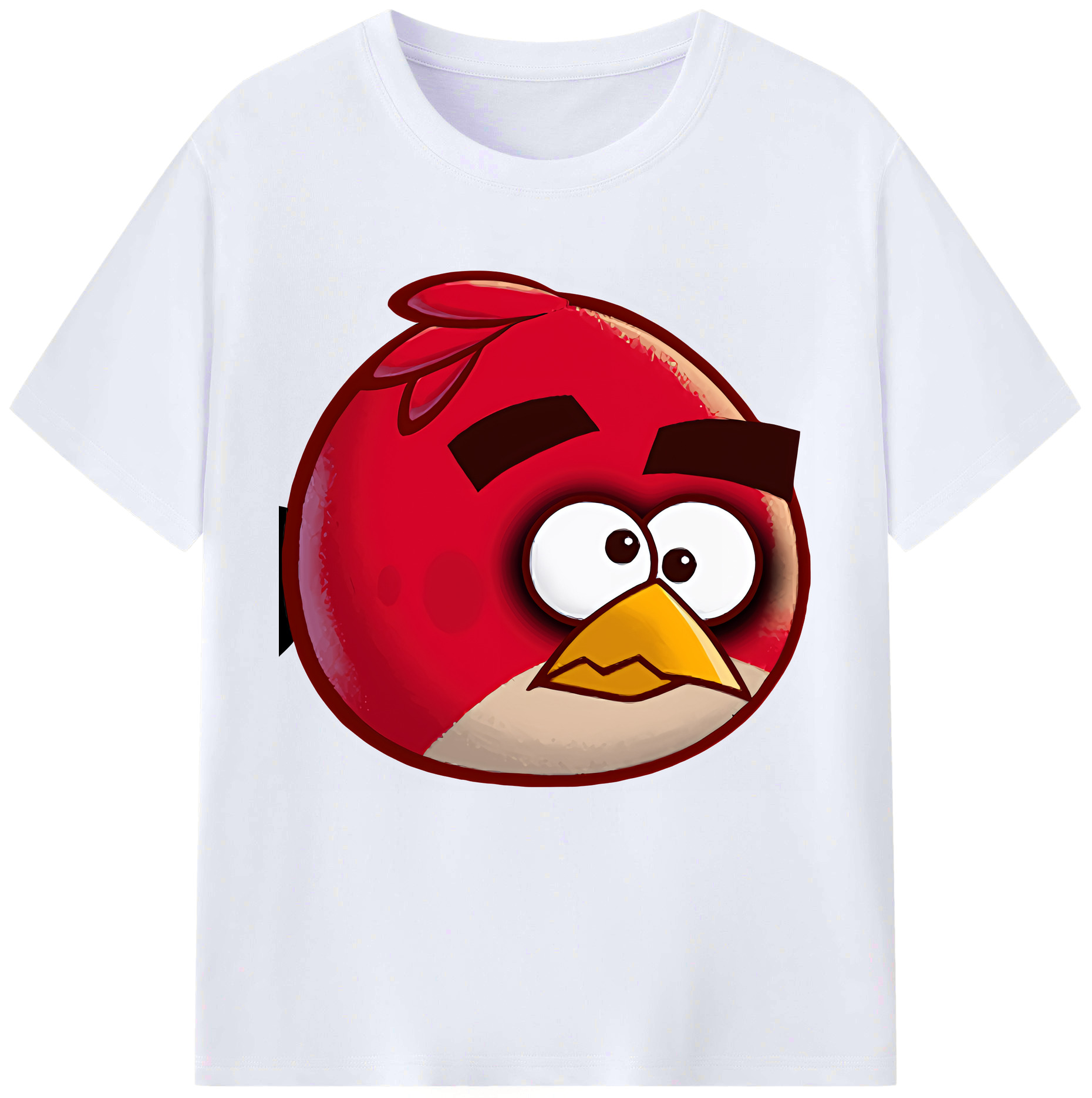 （画像用） Angry Birds アングリーバード レディースカジュアルプリントTシャツ（綿100％）