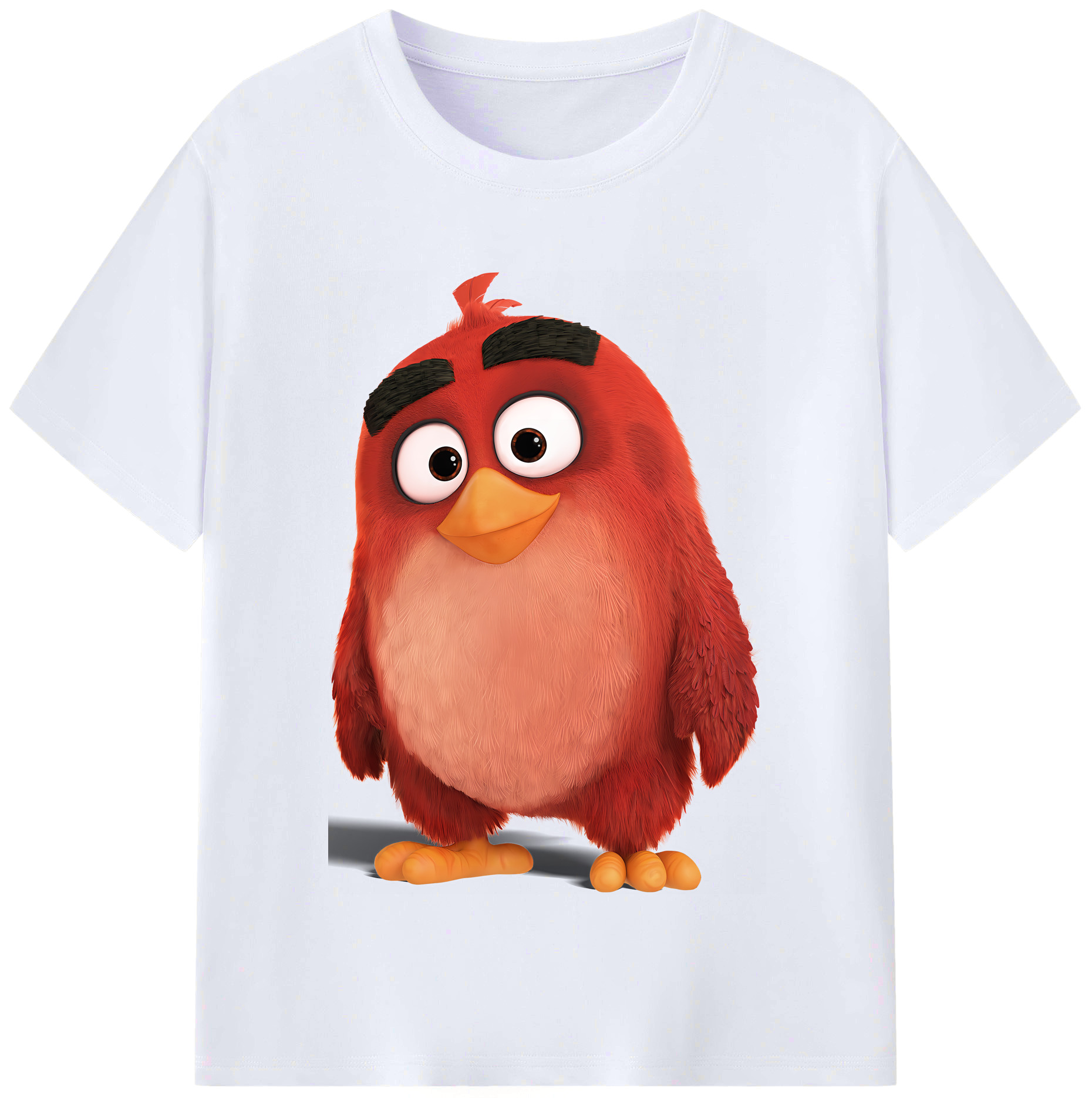 （画像用） Angry Birds アングリーバード レディースカジュアルプリントTシャツ（綿100％）