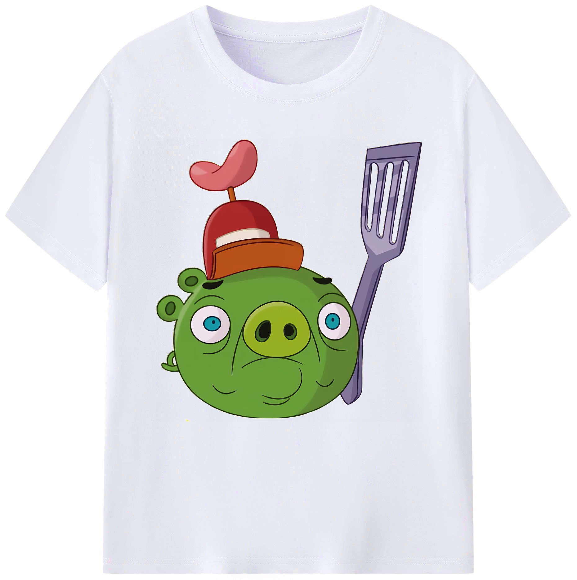 （画像用） Angry Birds アングリーバード レディースカジュアルプリントTシャツ（綿100％）