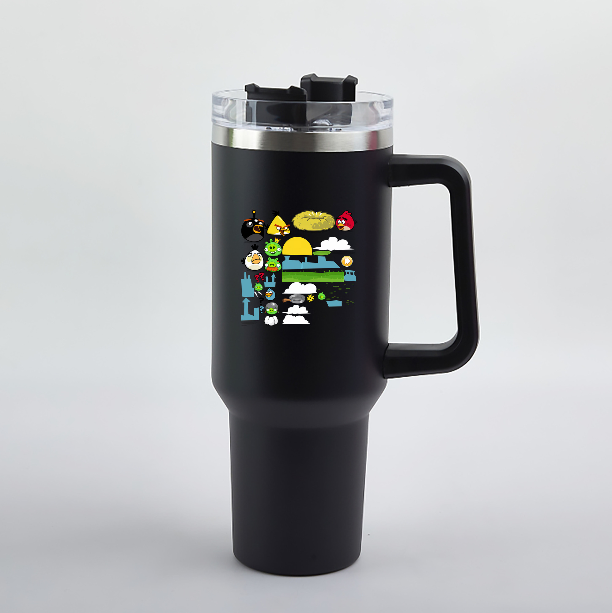 （画像用） Angry Birds アングリーバード 1200mL車用タンブラー（カラープリント）