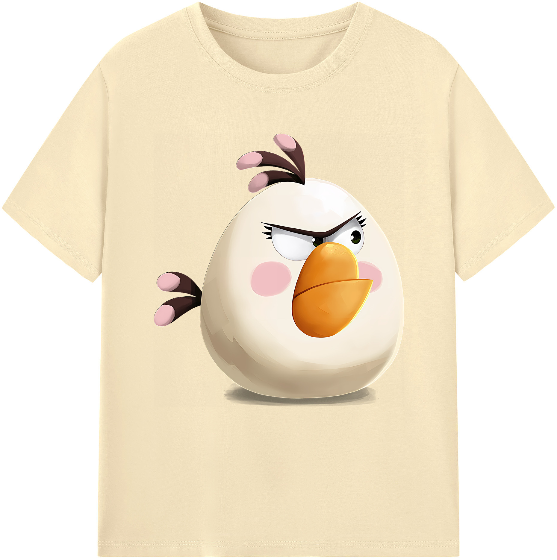 （画像用） Angry Birds アングリーバード 綿100％半袖Tシャツ（フロントプリント）