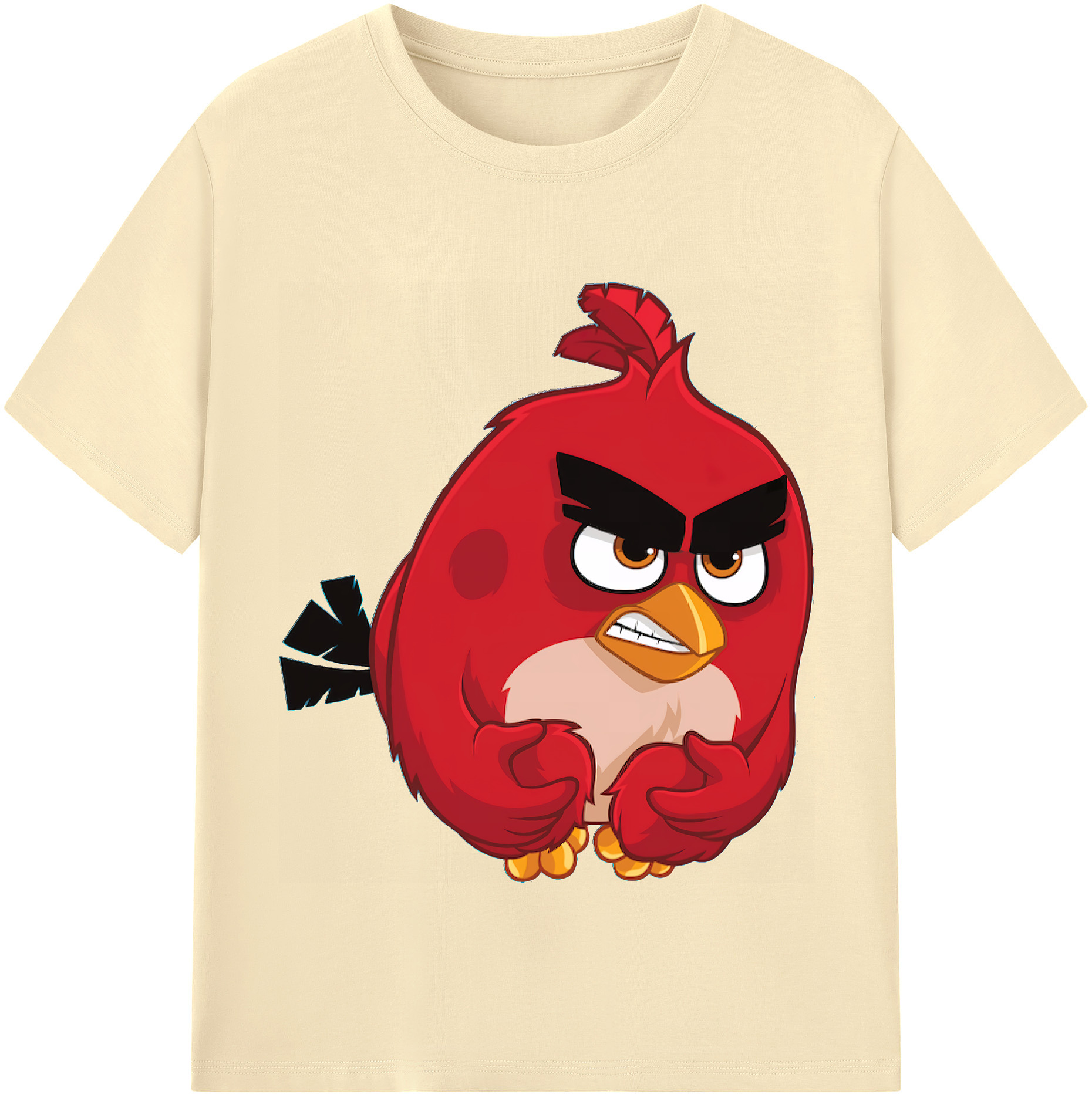 （画像用） Angry Birds アングリーバード 綿100％半袖Tシャツ（フロントプリント）