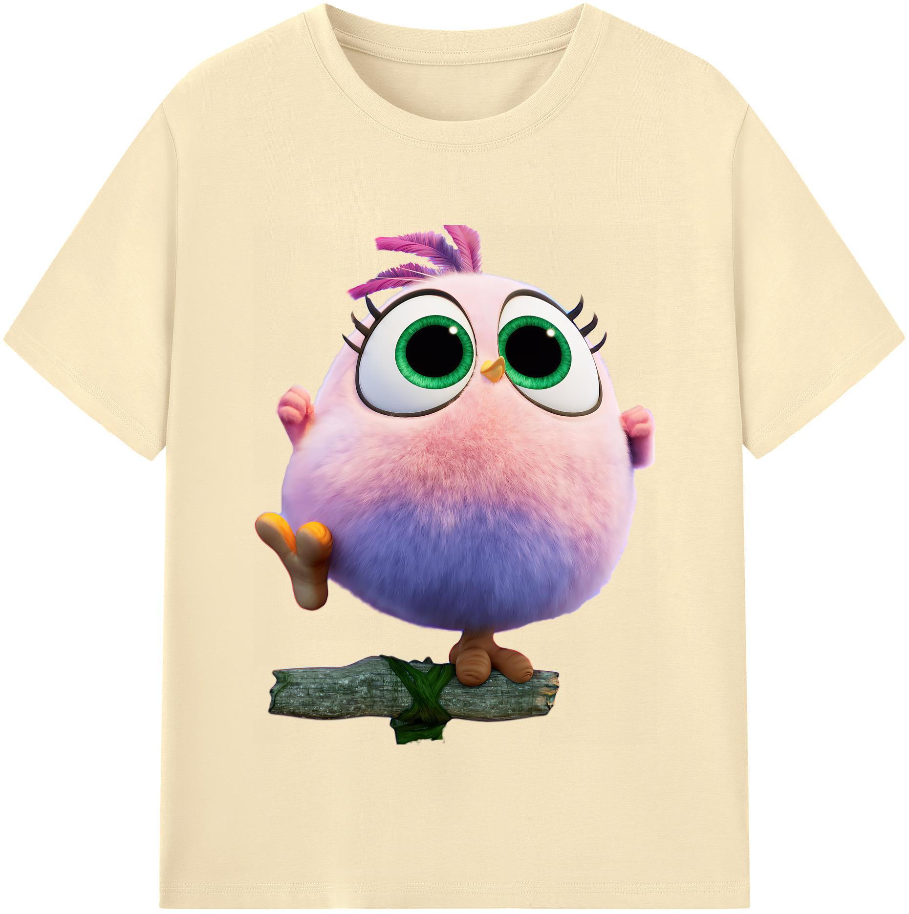 （画像用） Angry Birds アングリーバード 綿100％半袖Tシャツ（フロントプリント）