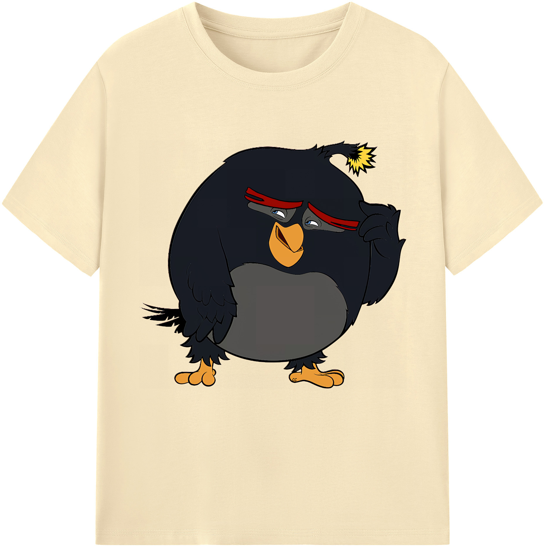 （画像用） Angry Birds アングリーバード 綿100％半袖Tシャツ（フロントプリント）