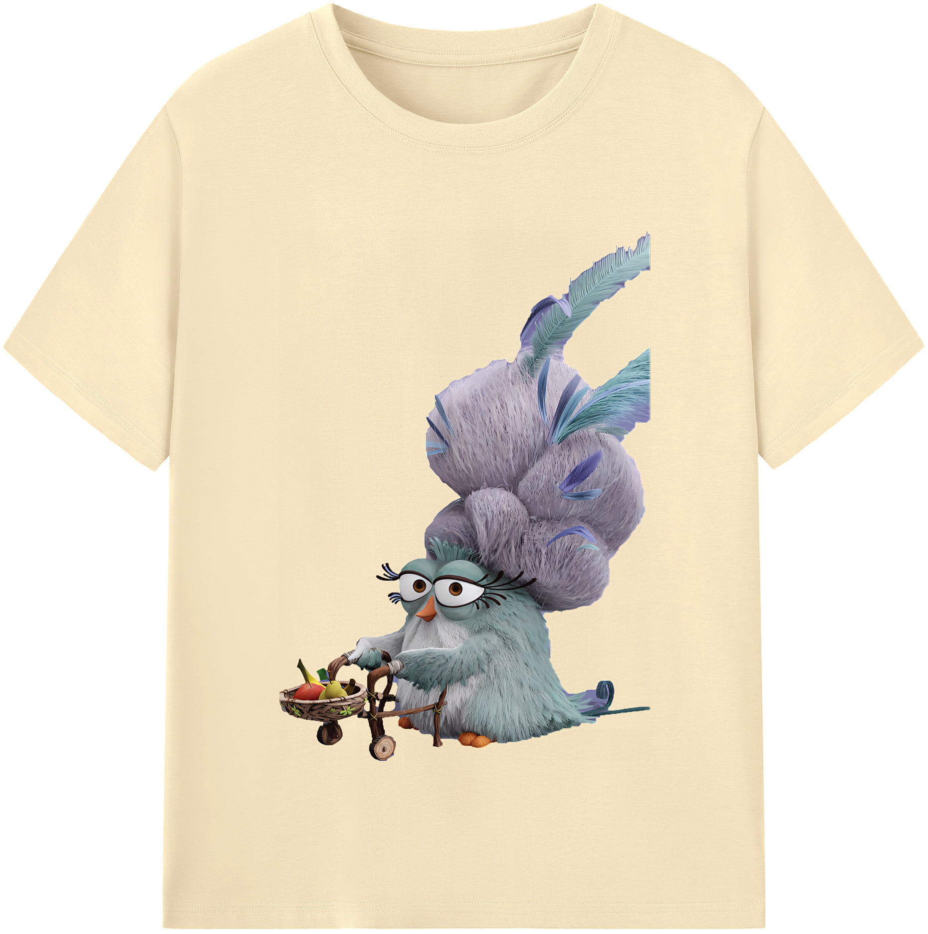 （画像用） Angry Birds アングリーバード 綿100％半袖Tシャツ（フロントプリント）