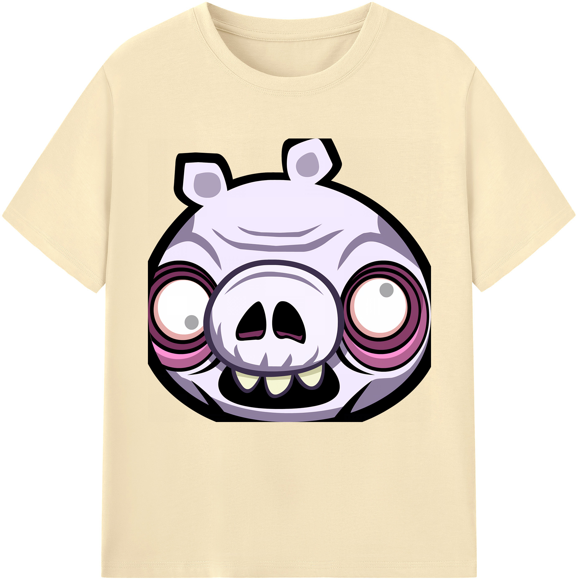 （画像用） Angry Birds アングリーバード 綿100％半袖Tシャツ（フロントプリント）