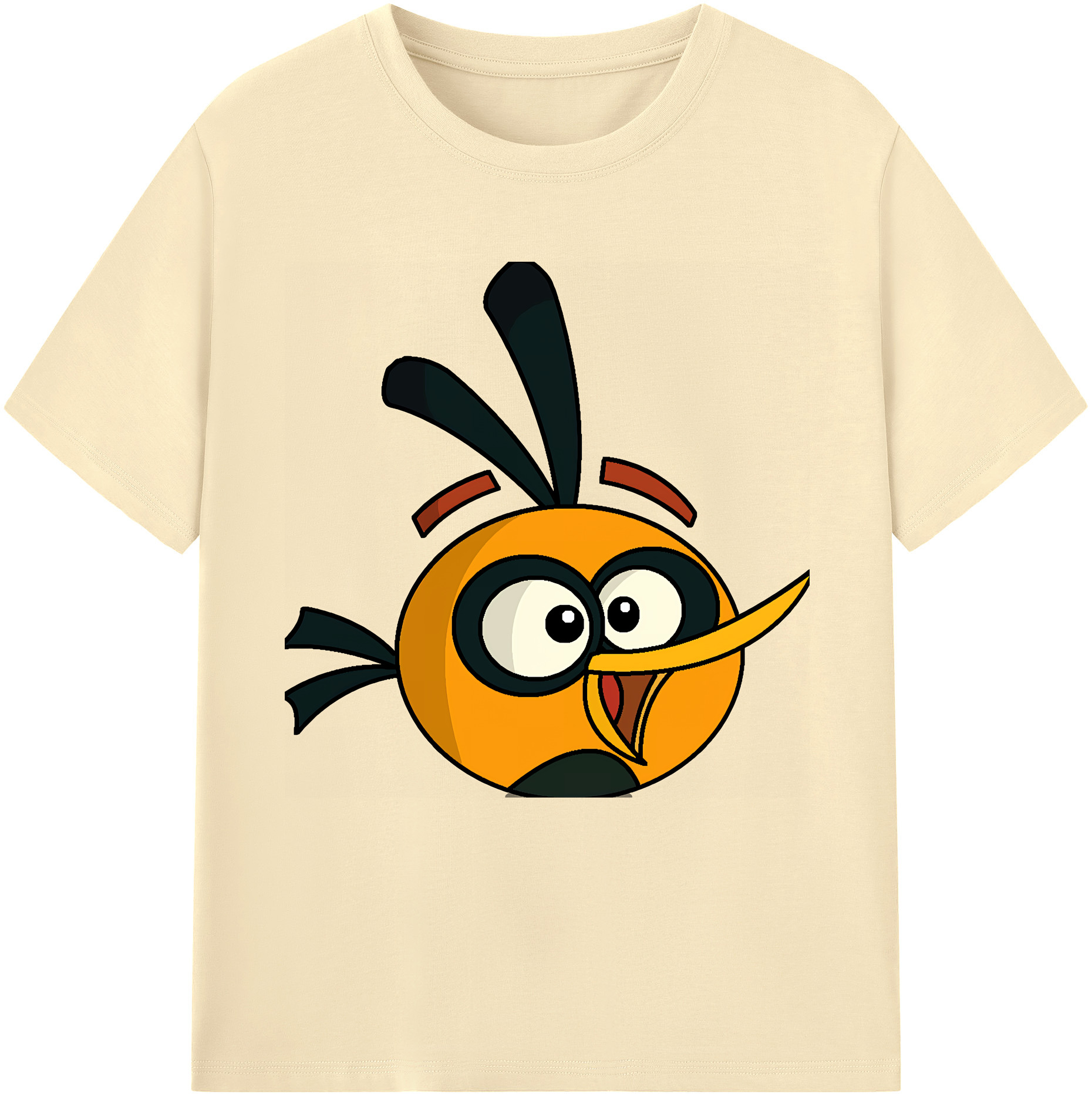 （画像用） Angry Birds アングリーバード 綿100％半袖Tシャツ（フロントプリント）